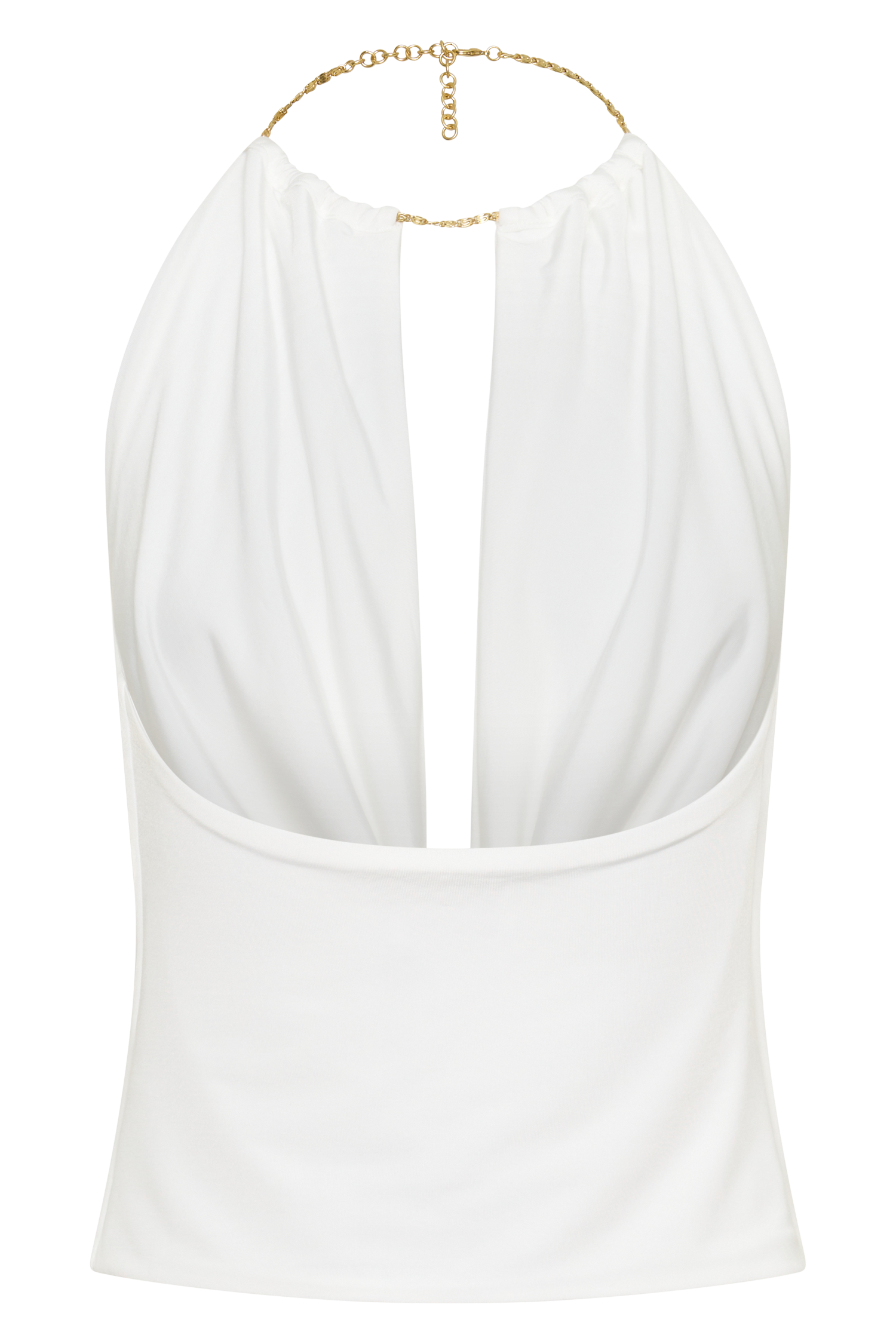 Banks Halter Neck Top With Hardware - White #10