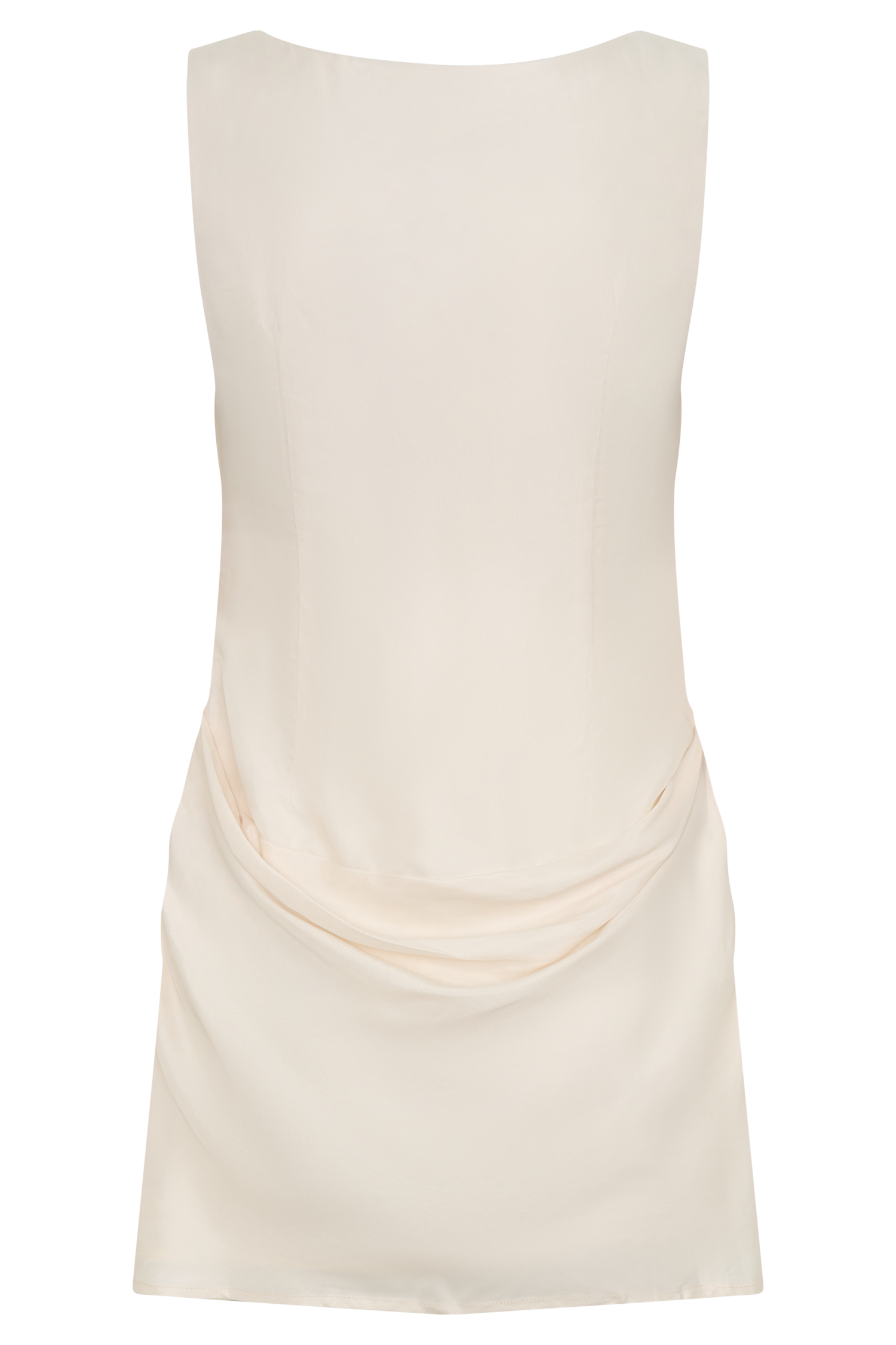 Bexley Draped Mini Dress - Ivory | MESHKI US Bexley Draped Mini Dress - Ivory | MESHKI US