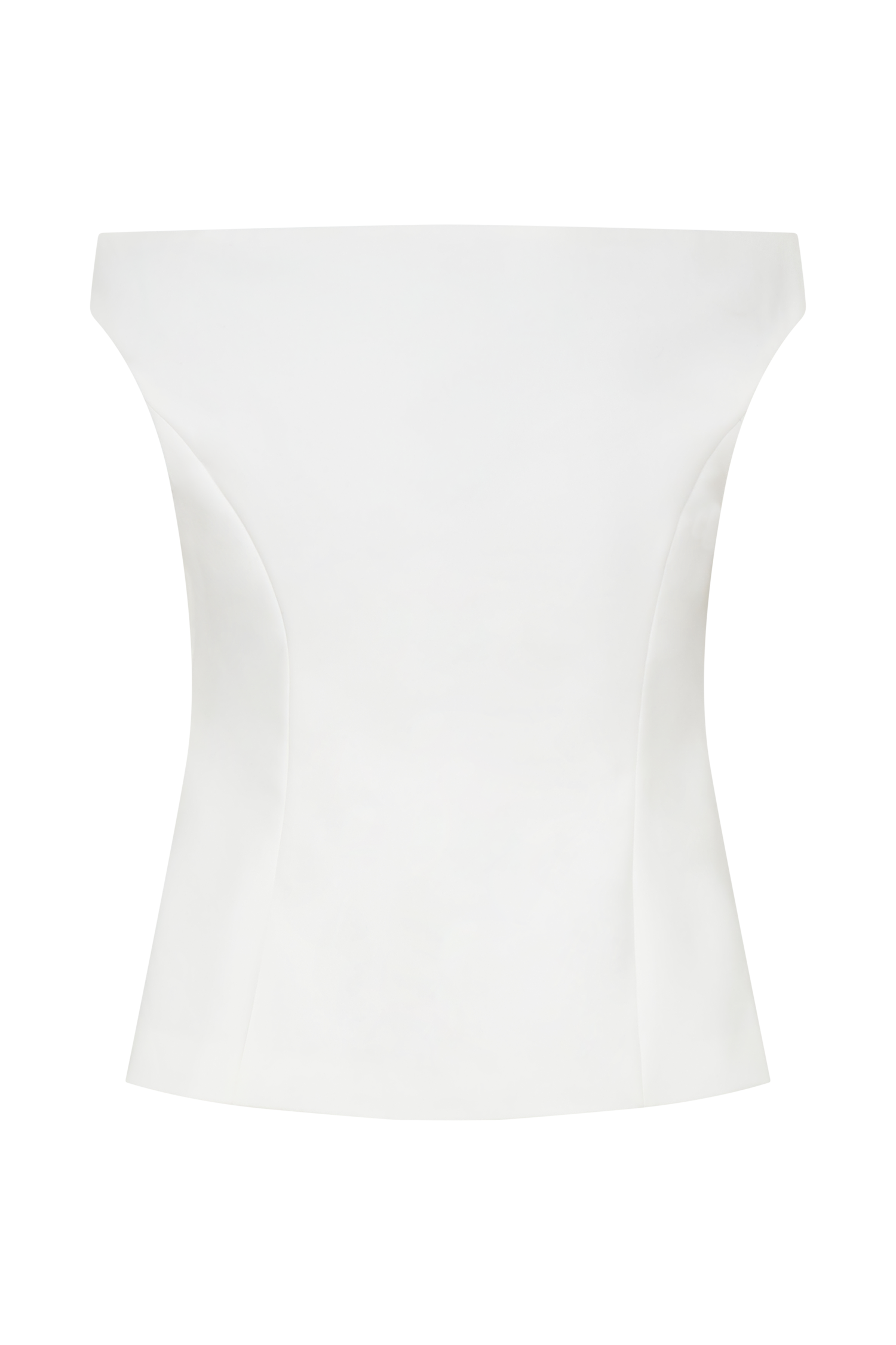 Billie Off Shoulder Sleeveless Button Top - White #2