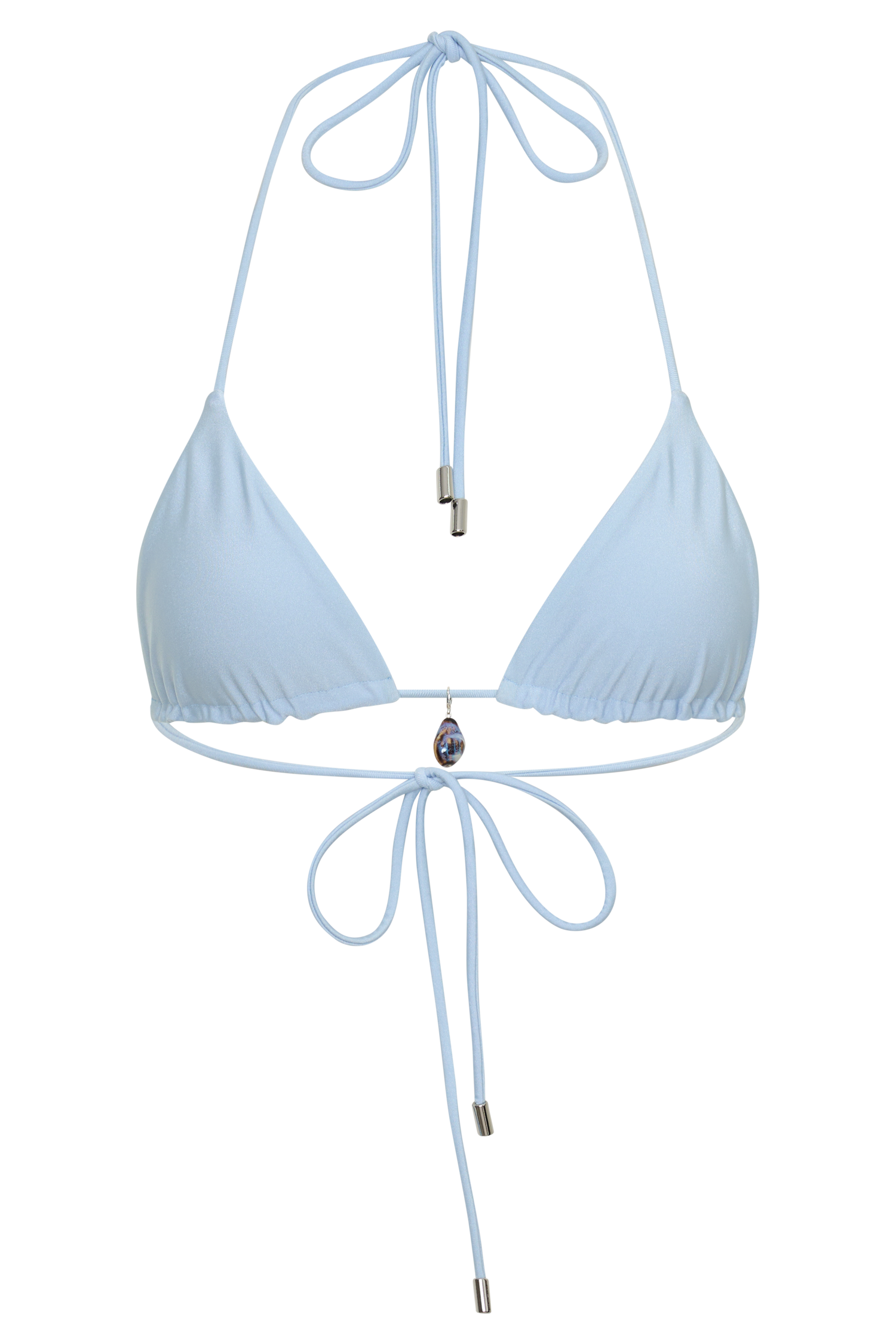 Blossom Classic Triangle Bikini Top - Pale Blue #13