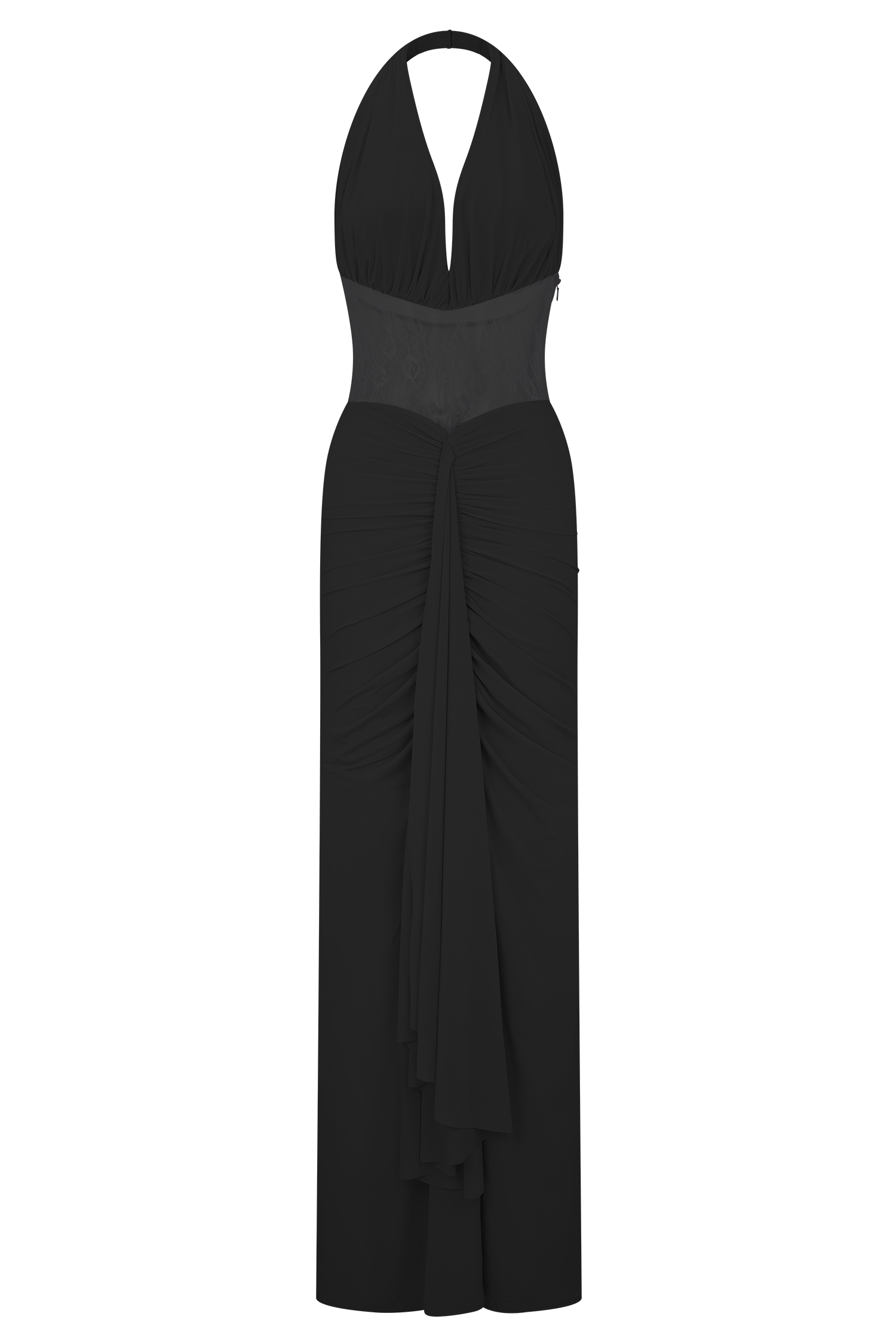 Bonnie Slinky and Lace Maxi Dress / Black | Meshki | Xs Bonnie Slinky and Lace Maxi Dress / Black | Meshki | Xs