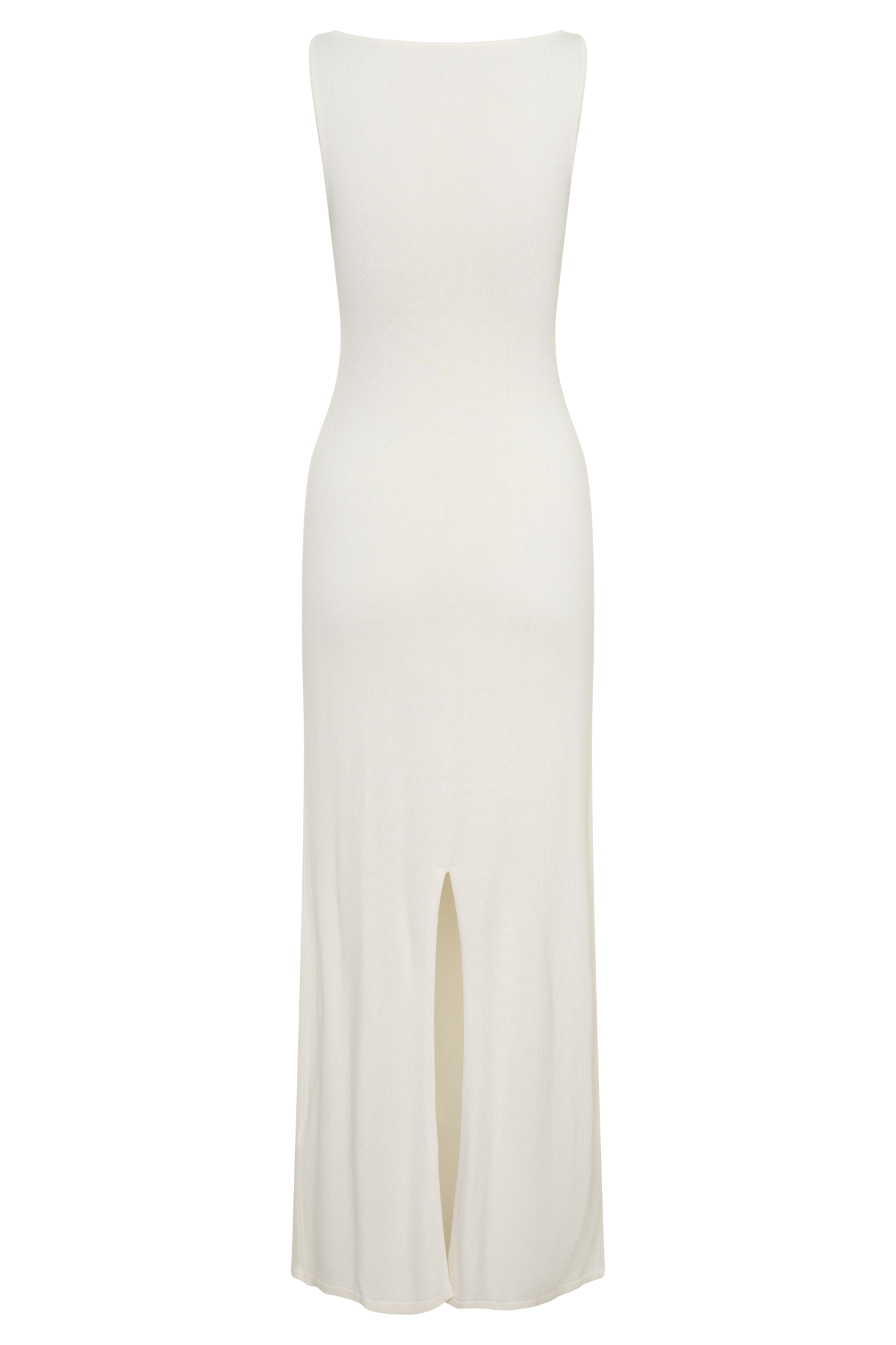 Boston Boat Neck Sleeveless Midi Dress - Ivory Boston Boat Neck Sleeveless Midi Dress - Ivory