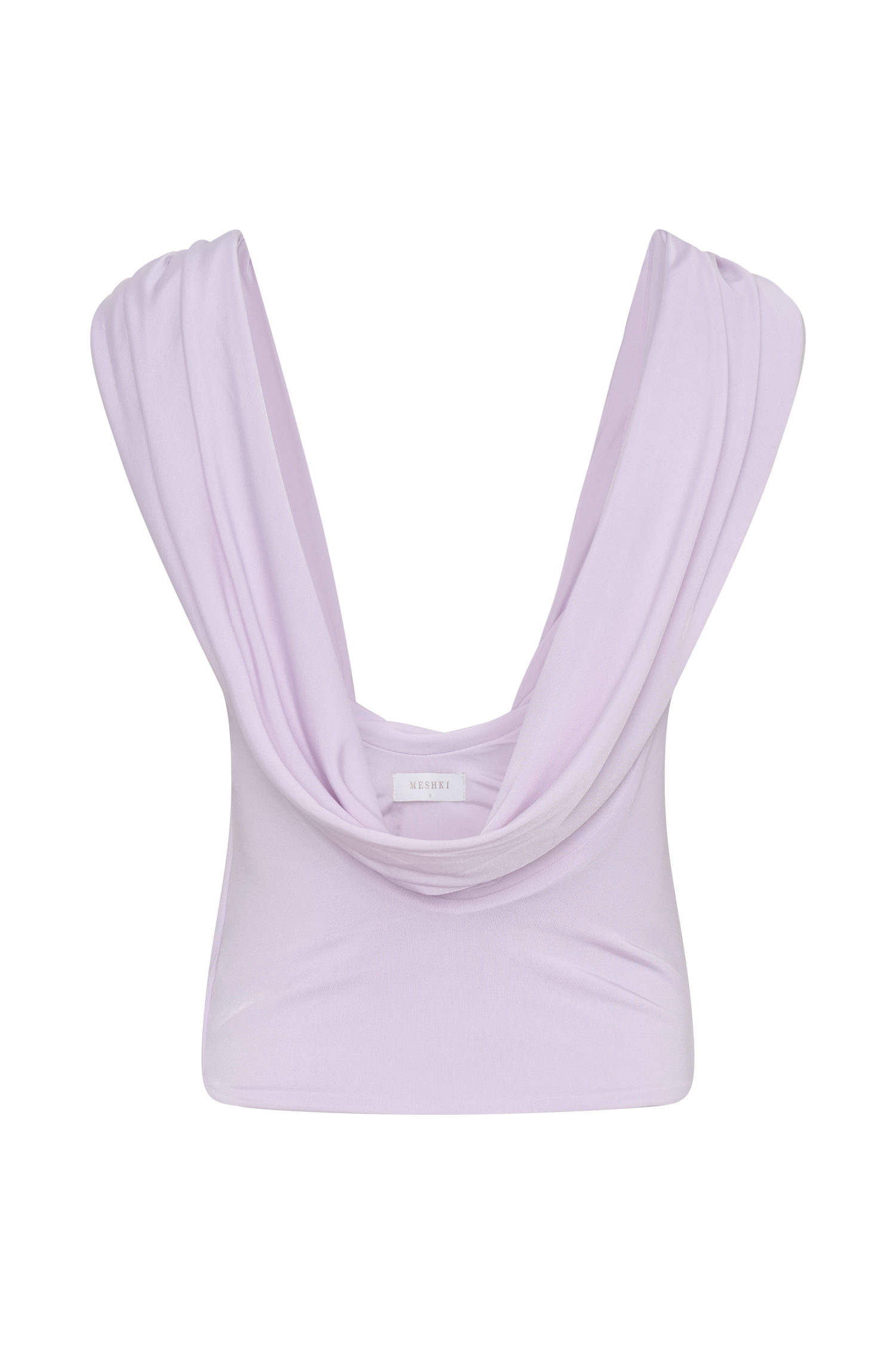 Bridget Slinky Cowl Back Top - Dusty Lilac #8