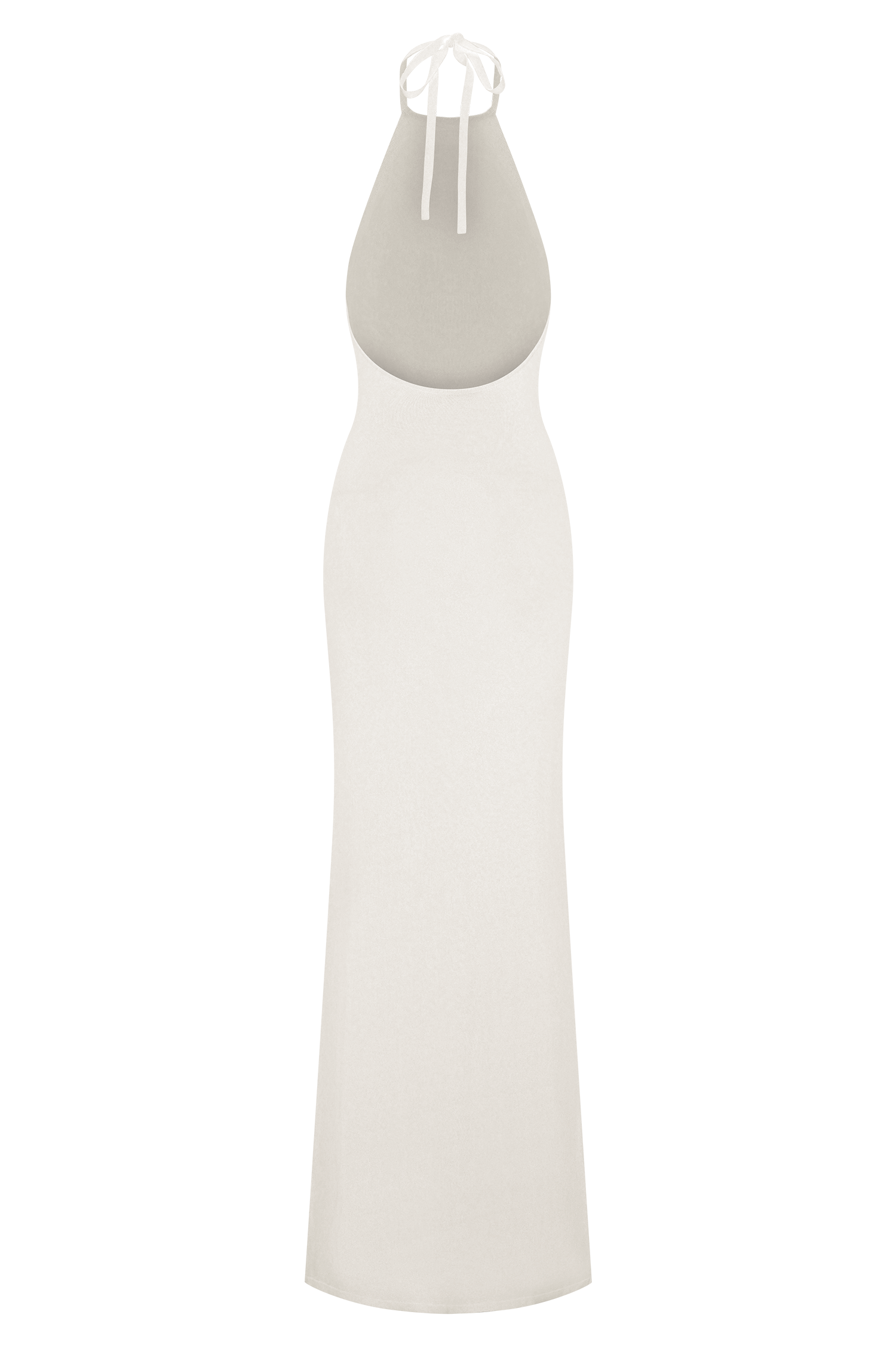 Brock Knit Halter Maxi Dress - White #7