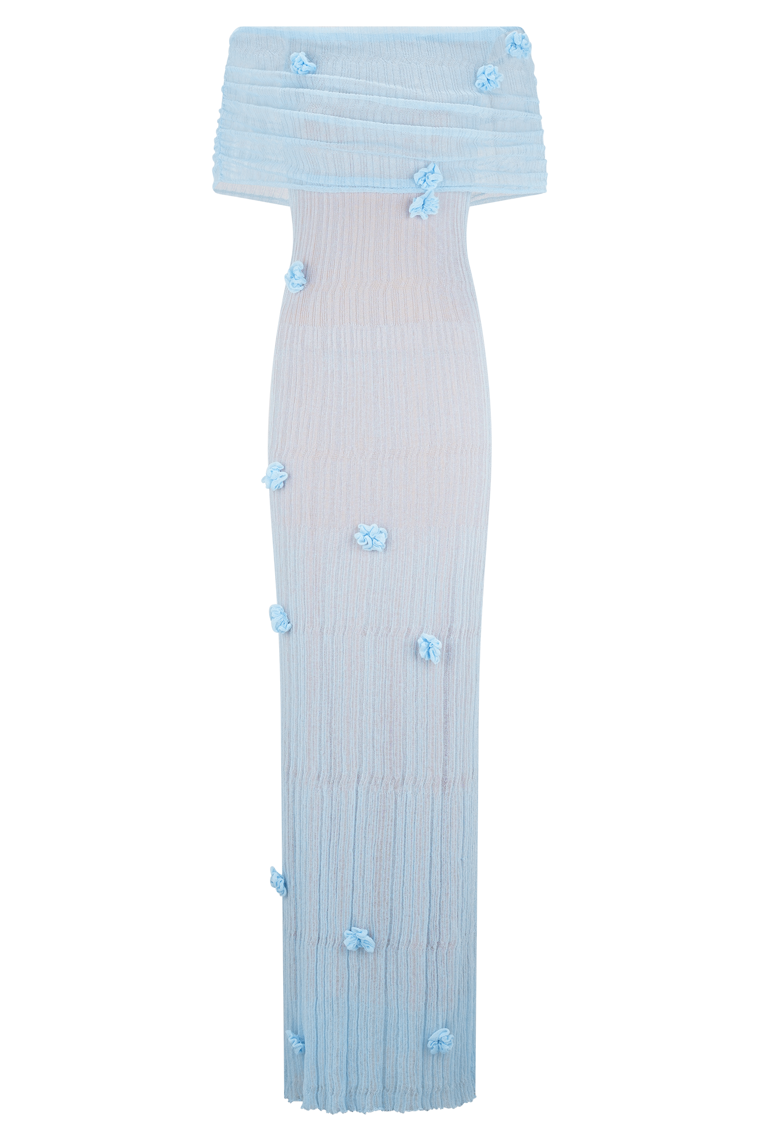 Brynn Orchid Knit Maxi Dress - Baby Blue | MESHKI US Brynn Orchid Knit Maxi Dress - Baby Blue | MESHKI US