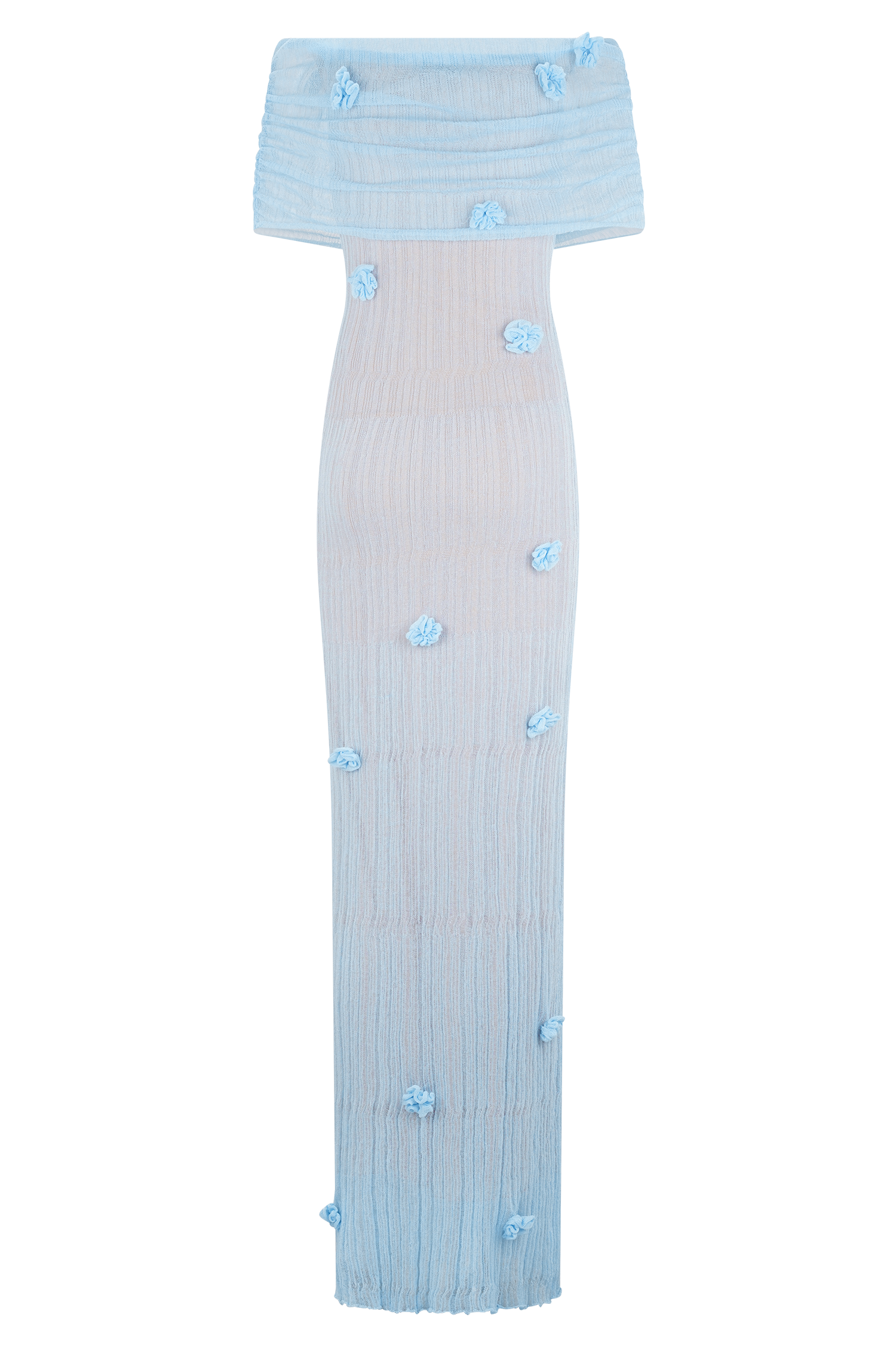 Brynn Orchid Knit Maxi Dress - Baby Blue | MESHKI US Brynn Orchid Knit Maxi Dress - Baby Blue | MESHKI US