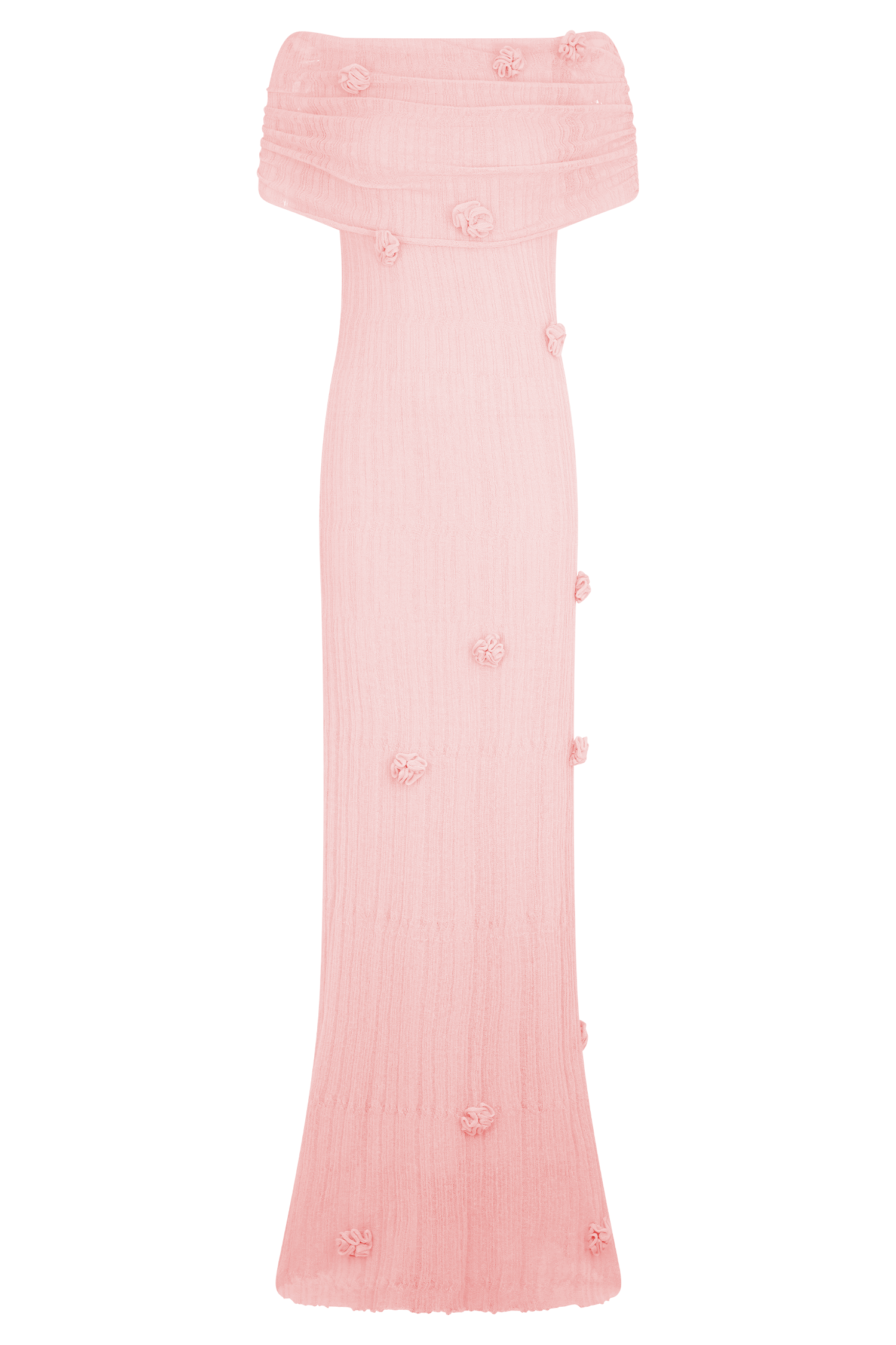 Brynn Orchid Knit Maxi Dress - Pastel Pink | MESHKI US Brynn Orchid Knit Maxi Dress - Pastel Pink | MESHKI US