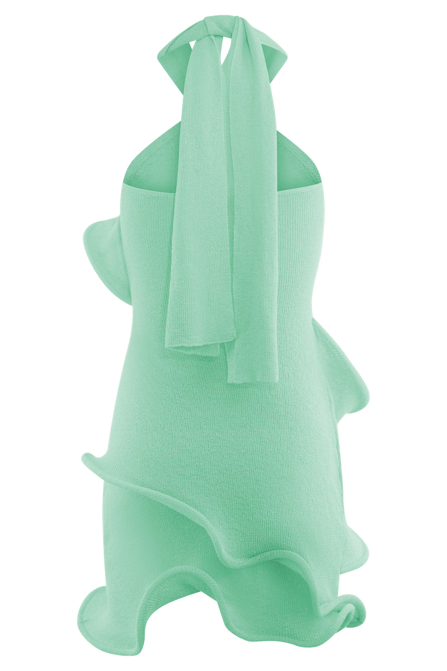Caprice Halter Knit Mini Dress - Lagoon | MESHKI US Caprice Halter Knit Mini Dress - Lagoon | MESHKI US