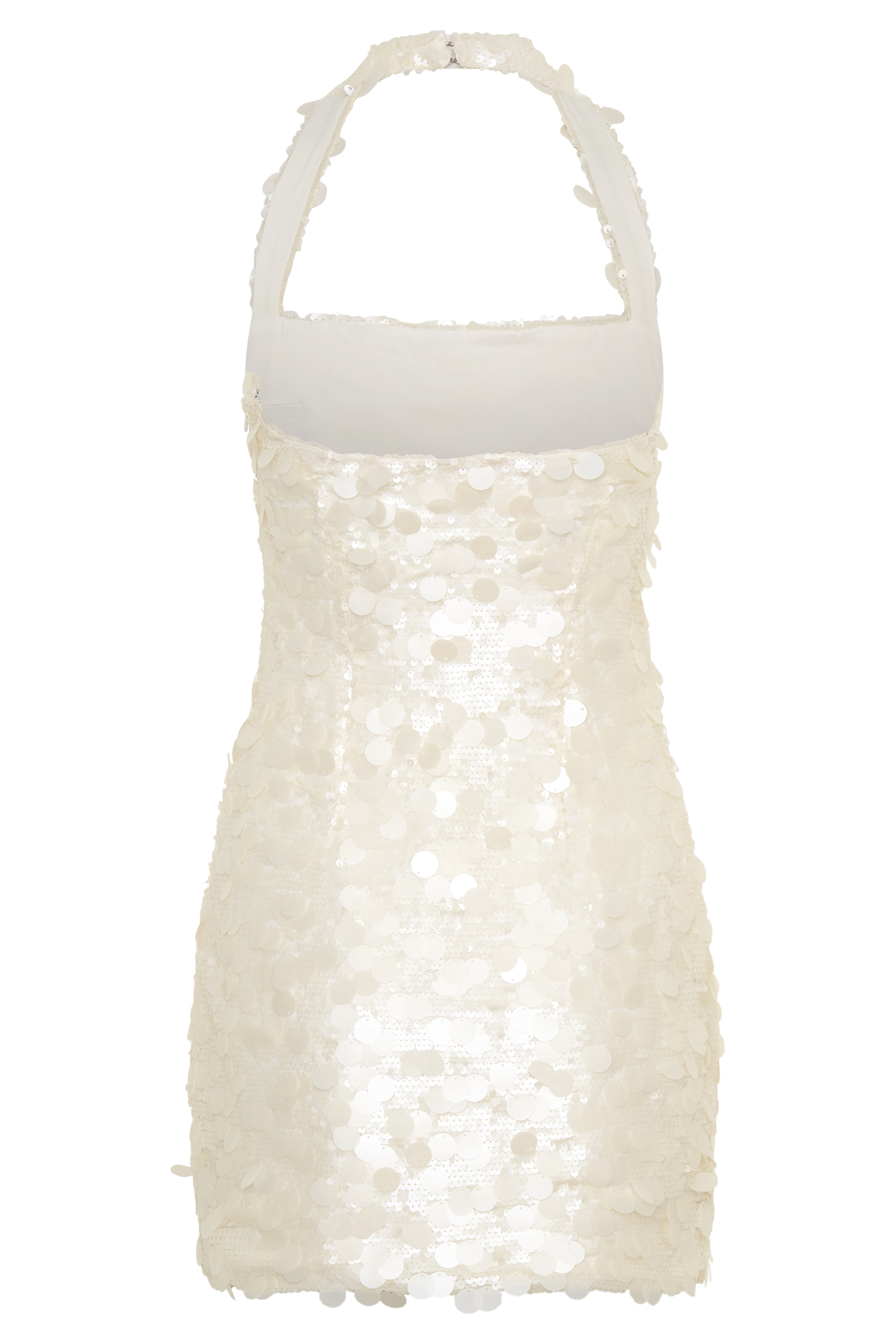 meshki sierra mini dress Crafted in hotfix diamante fabric Meshki Siya Halter Glow Mini