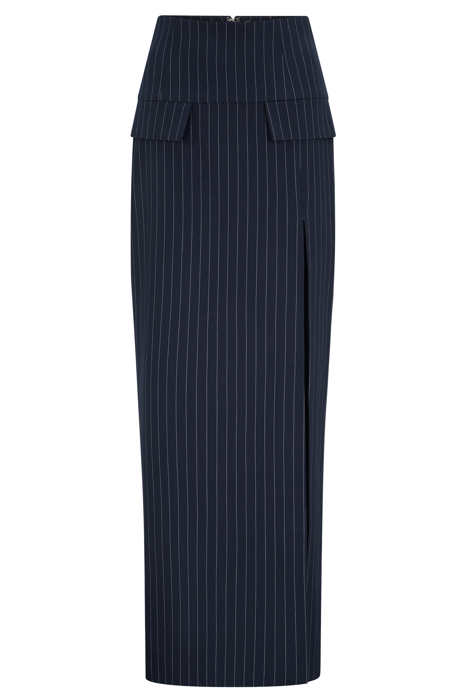 Bellamy Cinched Blazer - Navy Pinstripe & MESHKI US