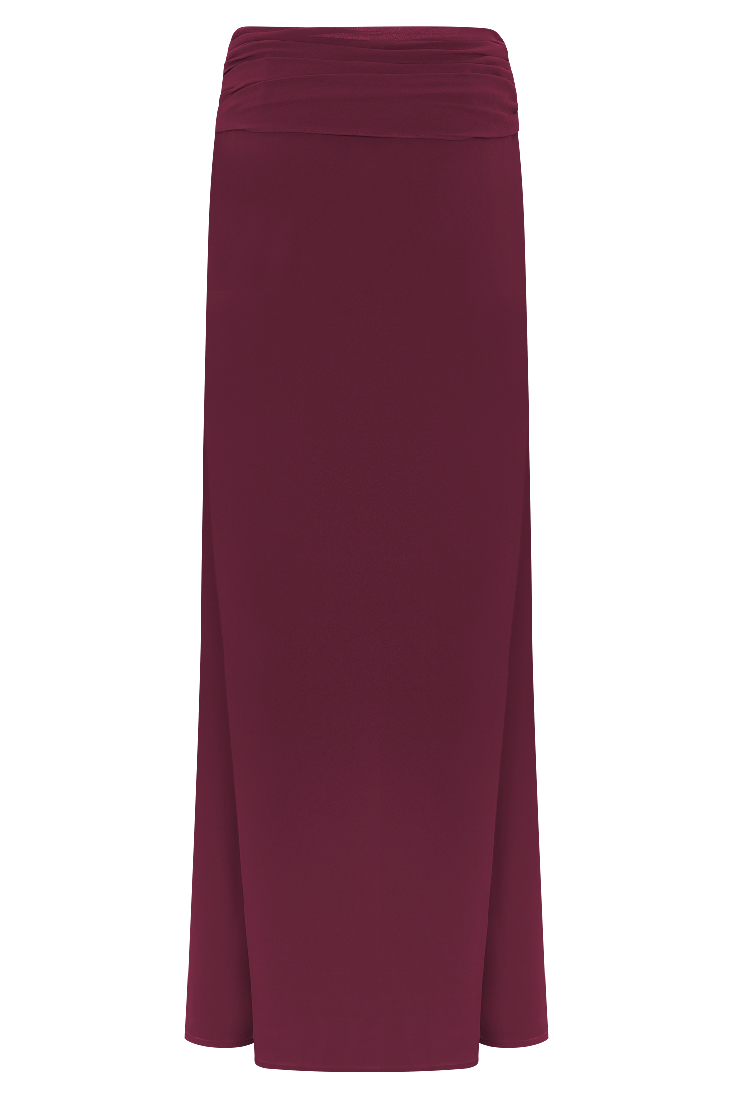 Celina Chiffon Overlay Maxi Skirt - Cherry Red #11