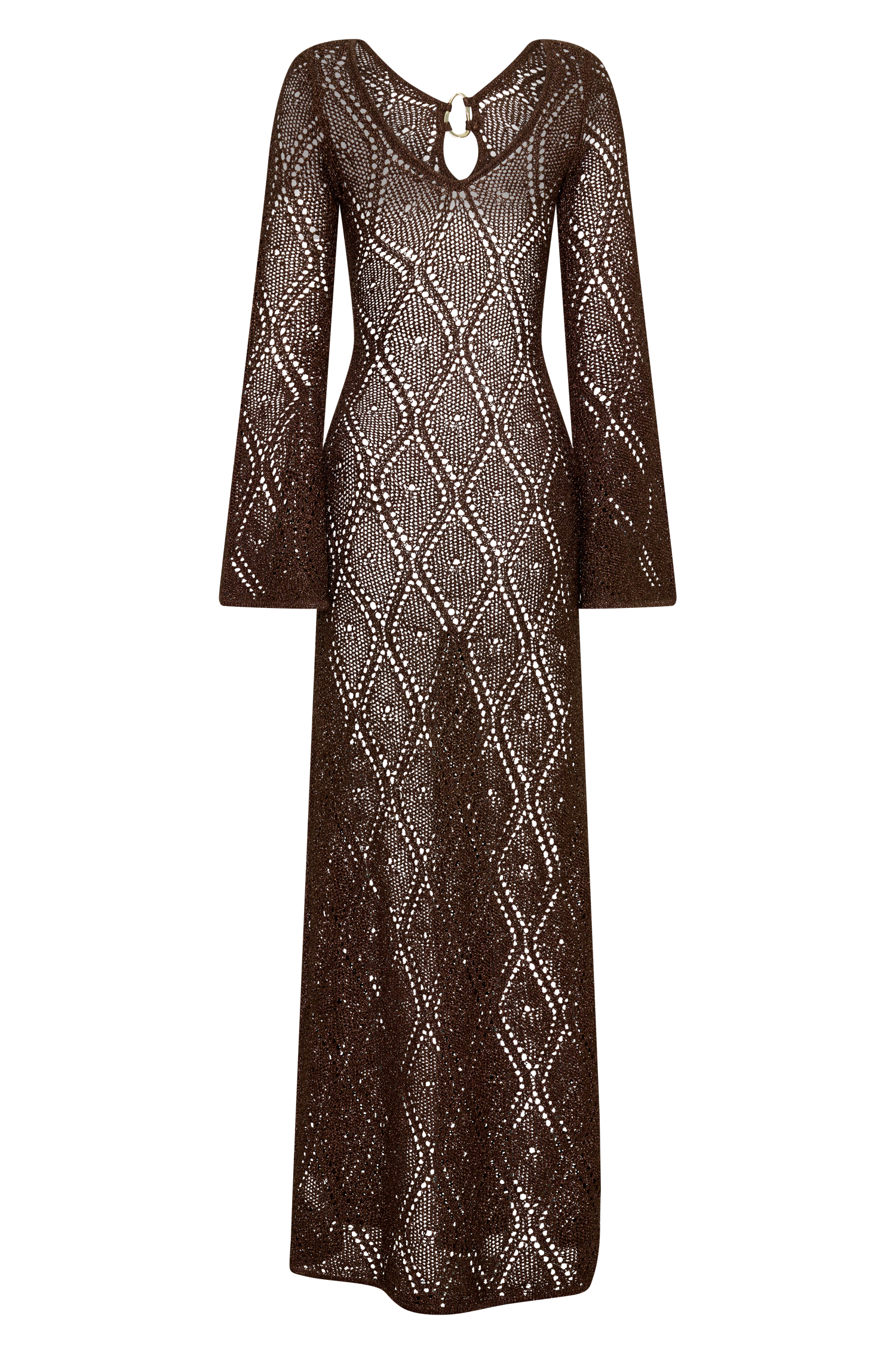 Chelsea Lurex Crochet Maxi Dress - Bronze | MESHKI US Chelsea Lurex Crochet Maxi Dress - Bronze | MESHKI US