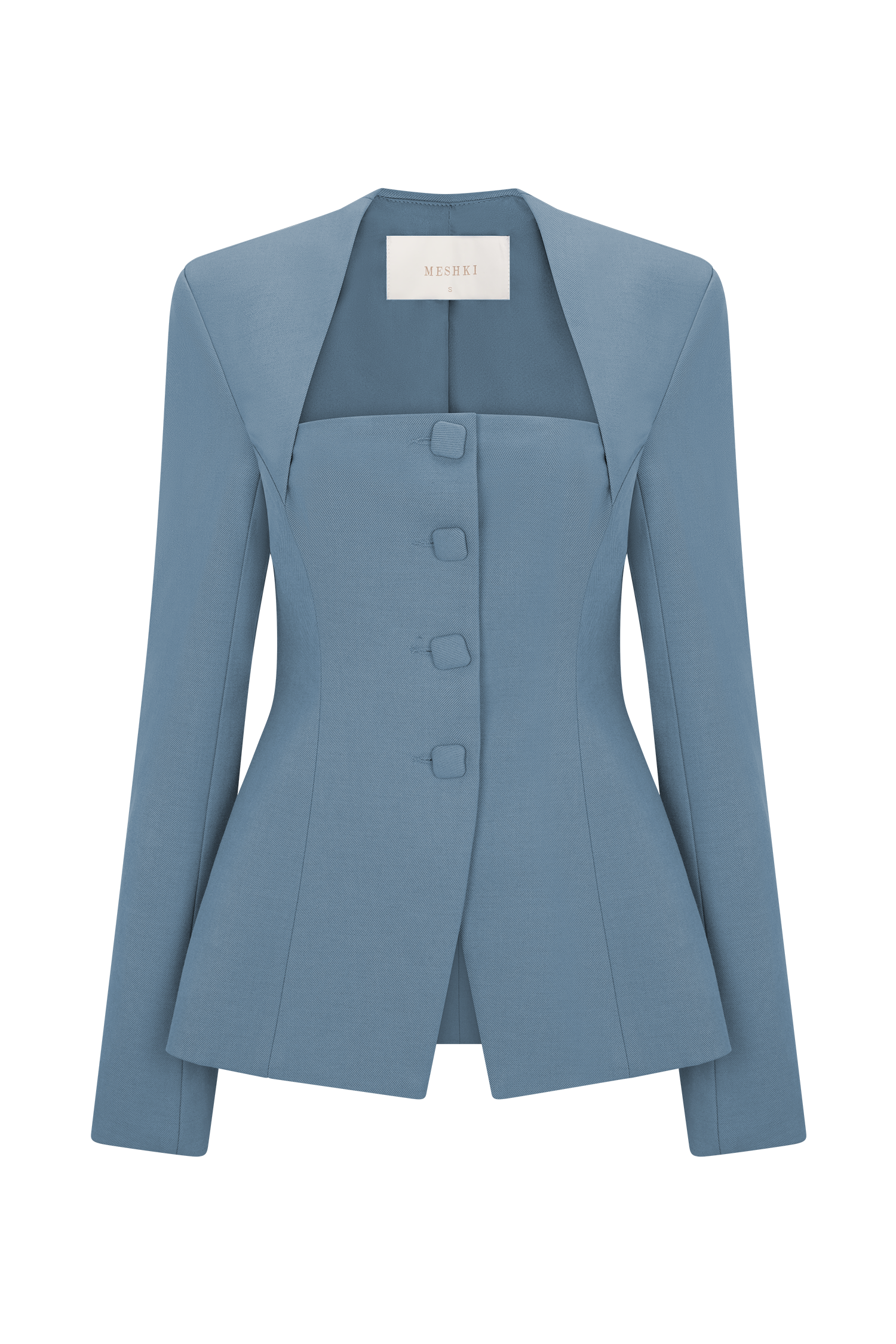 Christel Suiting Fitted Blazer - Ocean Blue #8