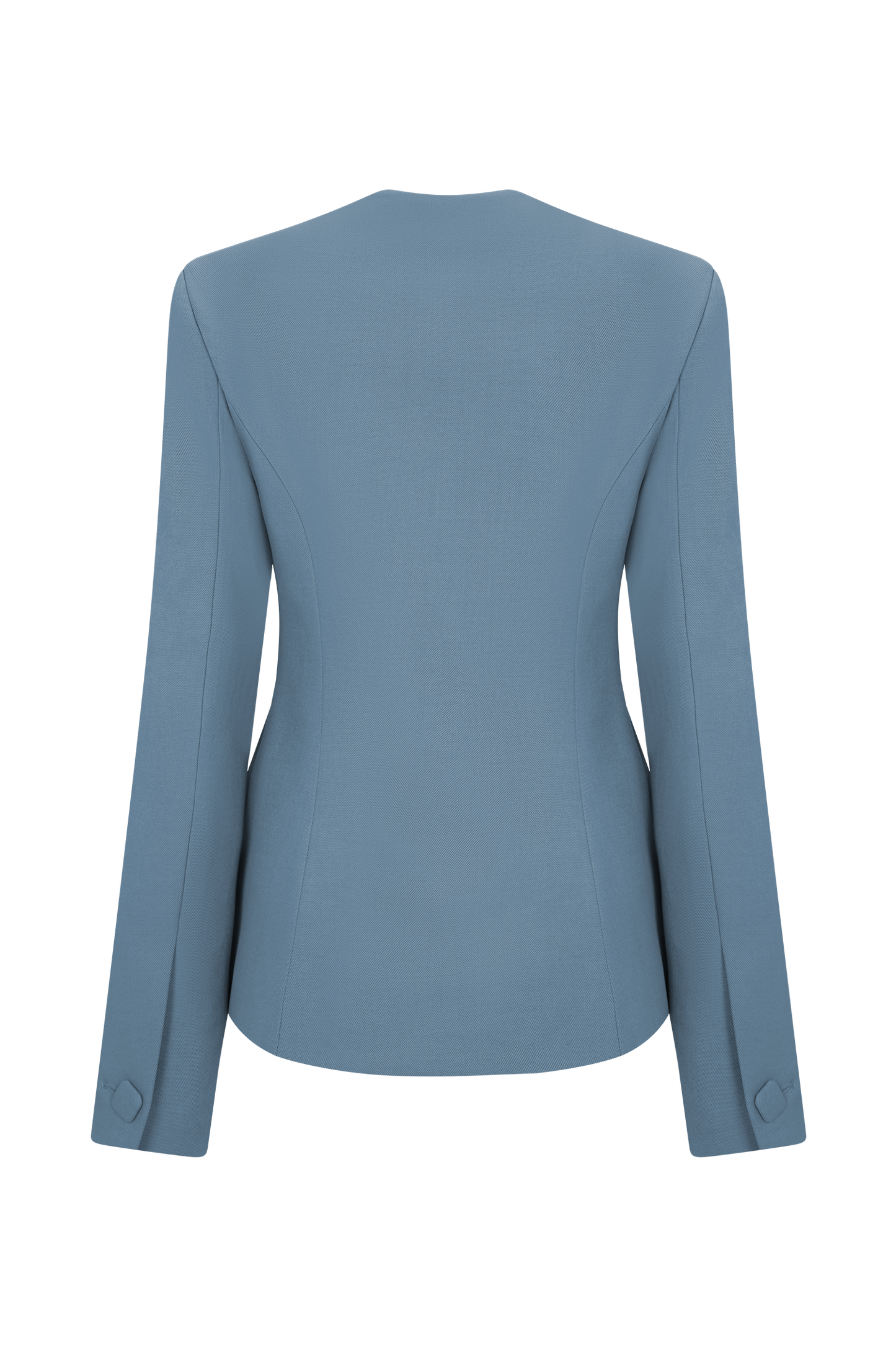 Christel Suiting Fitted Blazer - Ocean Blue