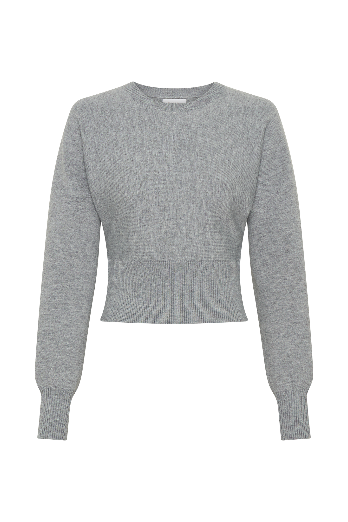 Ciaralee Cinched Waist Jumper- Grey Marle