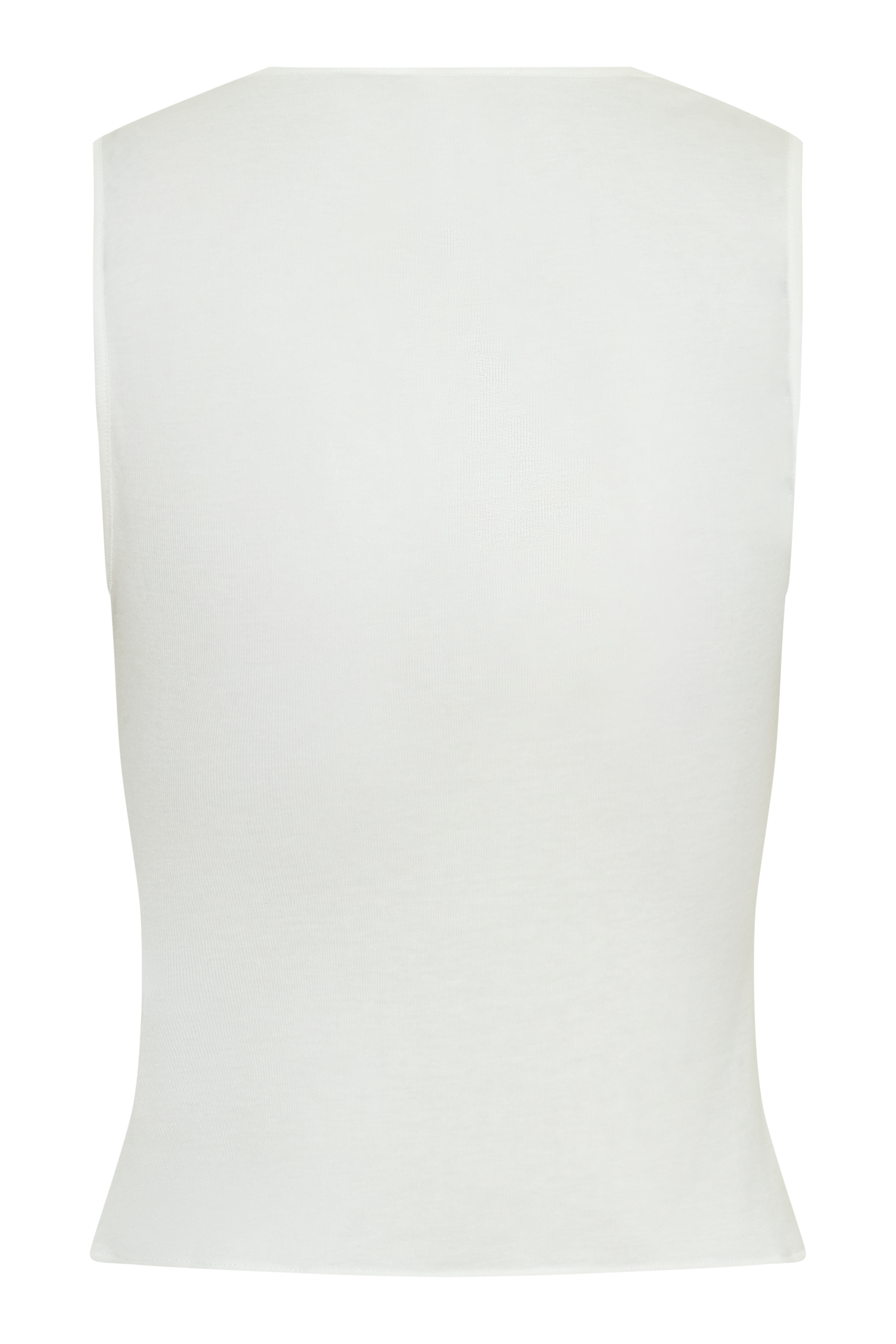 Ciaran Sleeveless Sheer Top - Ivory #10
