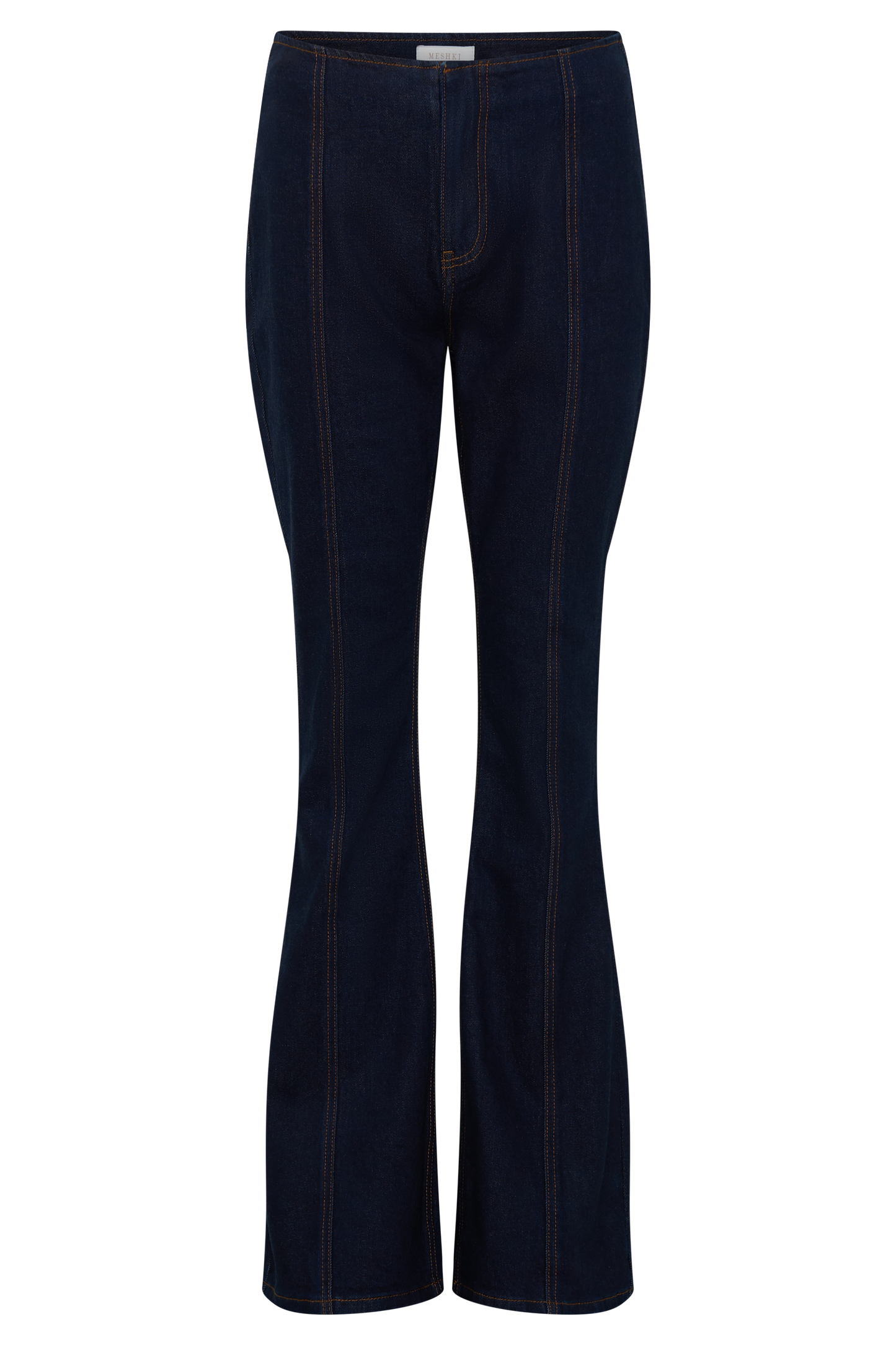 Clio Paneled Flare Jeans - Indigo Blue