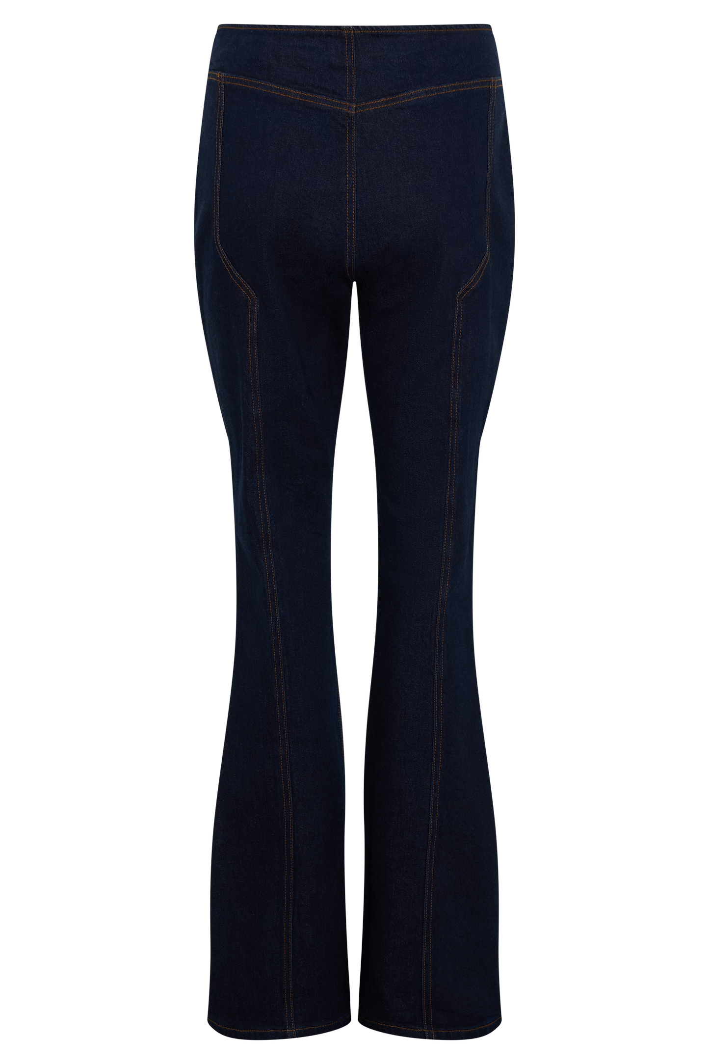 Clio Paneled Flare Jeans - Indigo Blue
