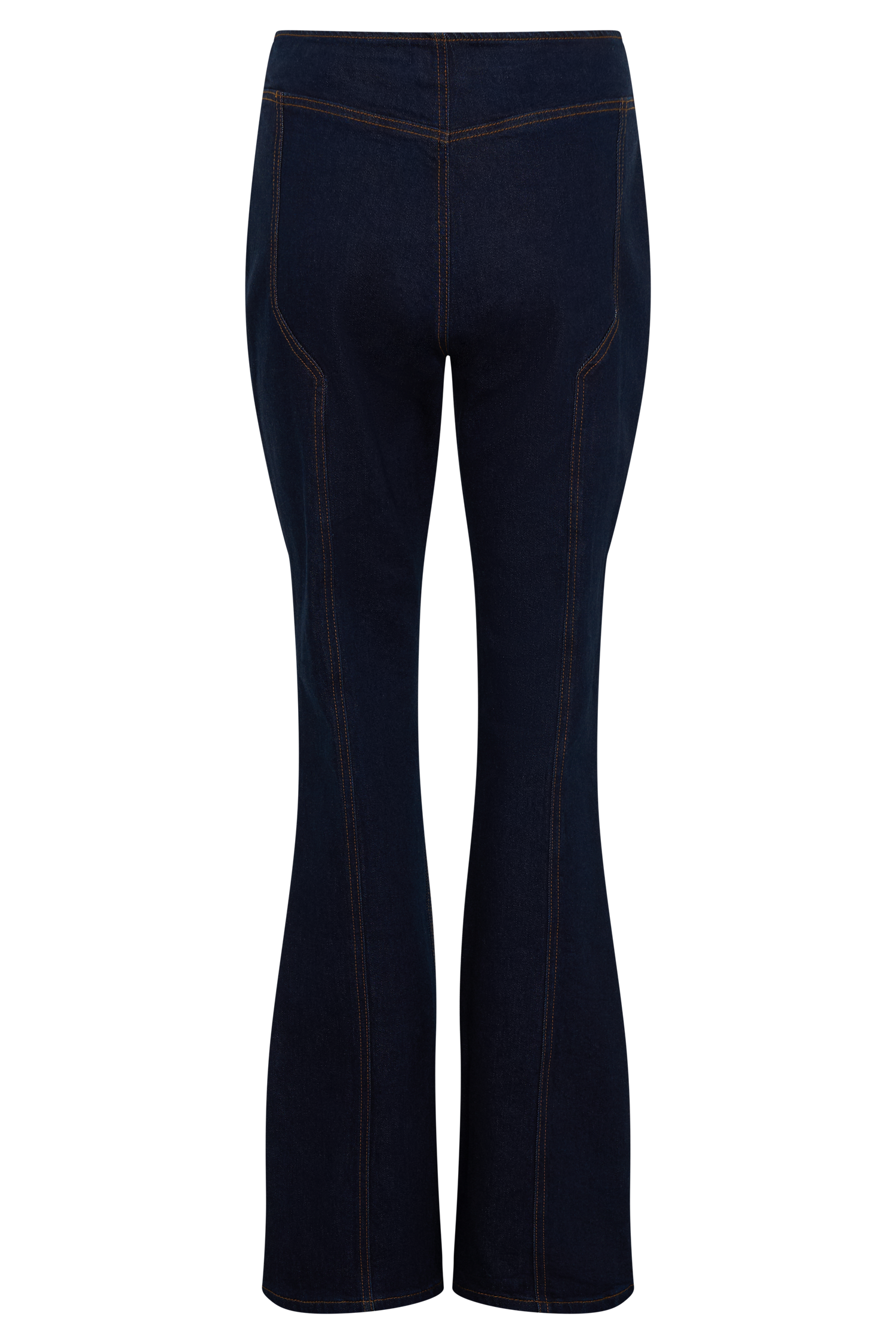 Clio Paneled Flare Jeans - Indigo Blue #10