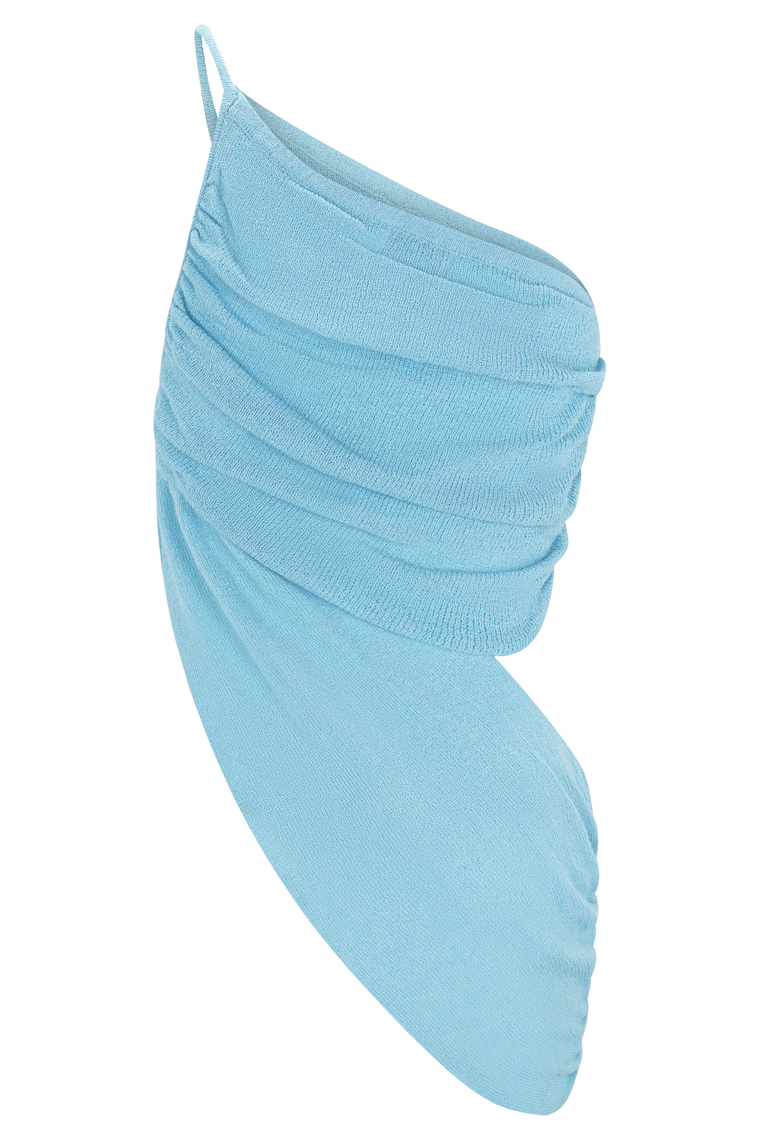 Corah Drape Knit Top - Cyan Blue #6