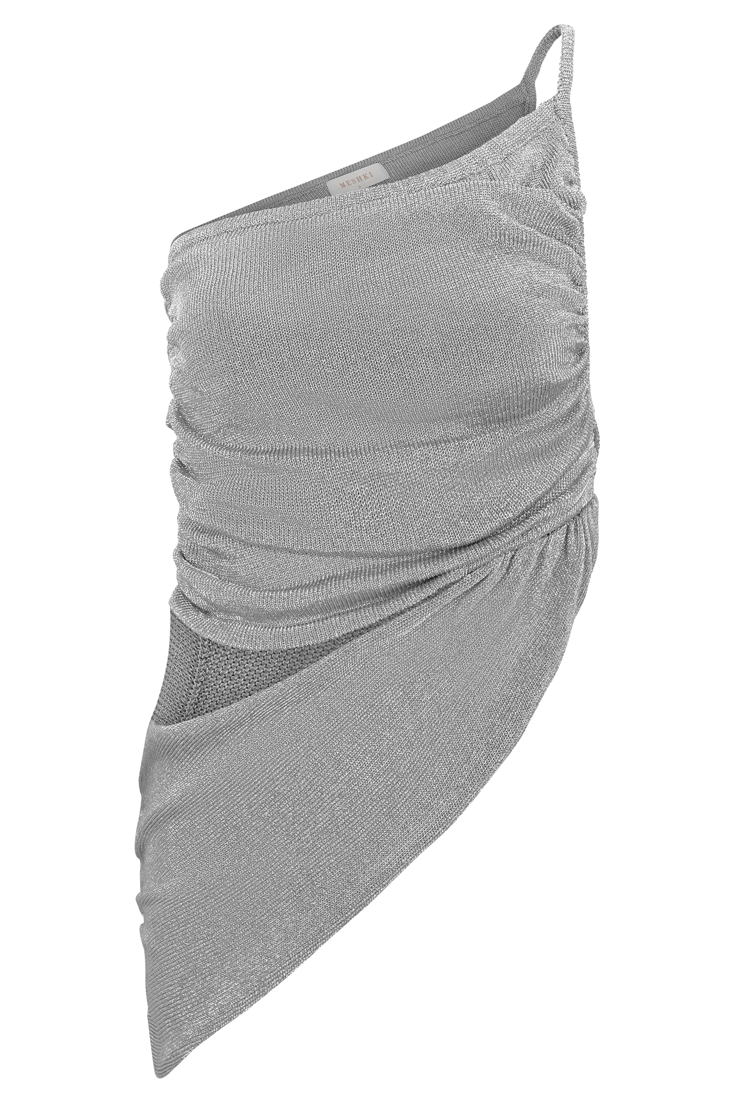 Corah Lurex Drape Knit Top - Silver #10