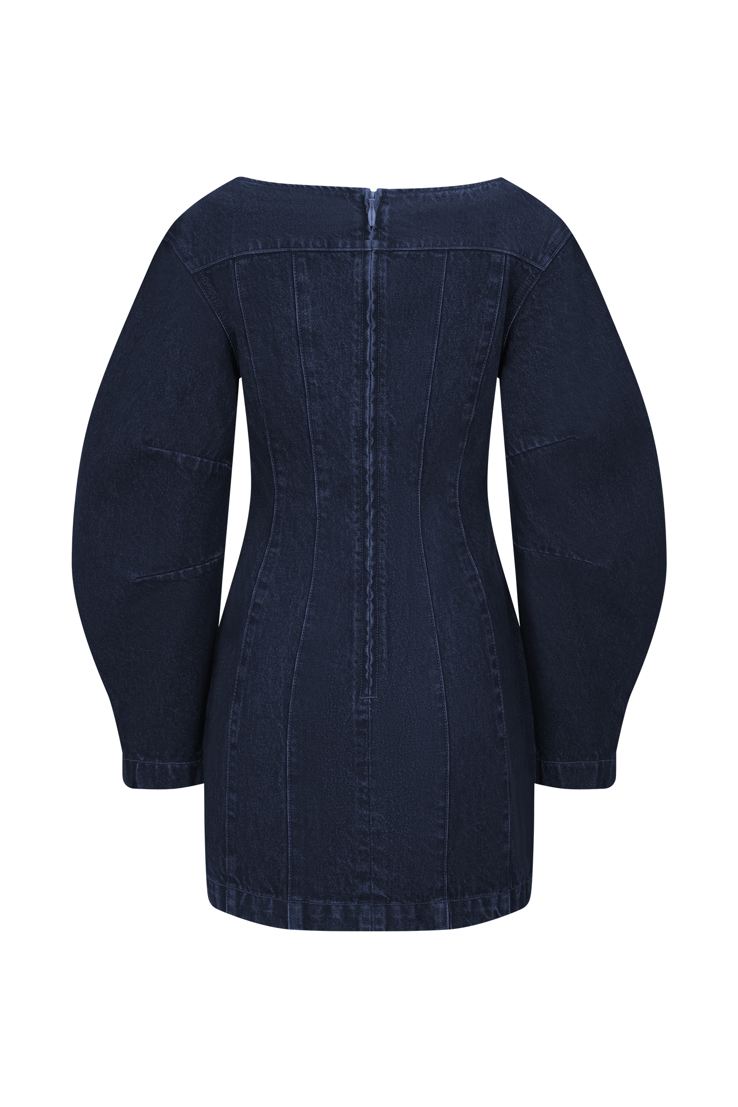 Cosmala Denim Long Sleeve Mini Dress - Indigo Blue | MESHKI US Cosmala Denim Long Sleeve Mini Dress - Indigo Blue | MESHKI US