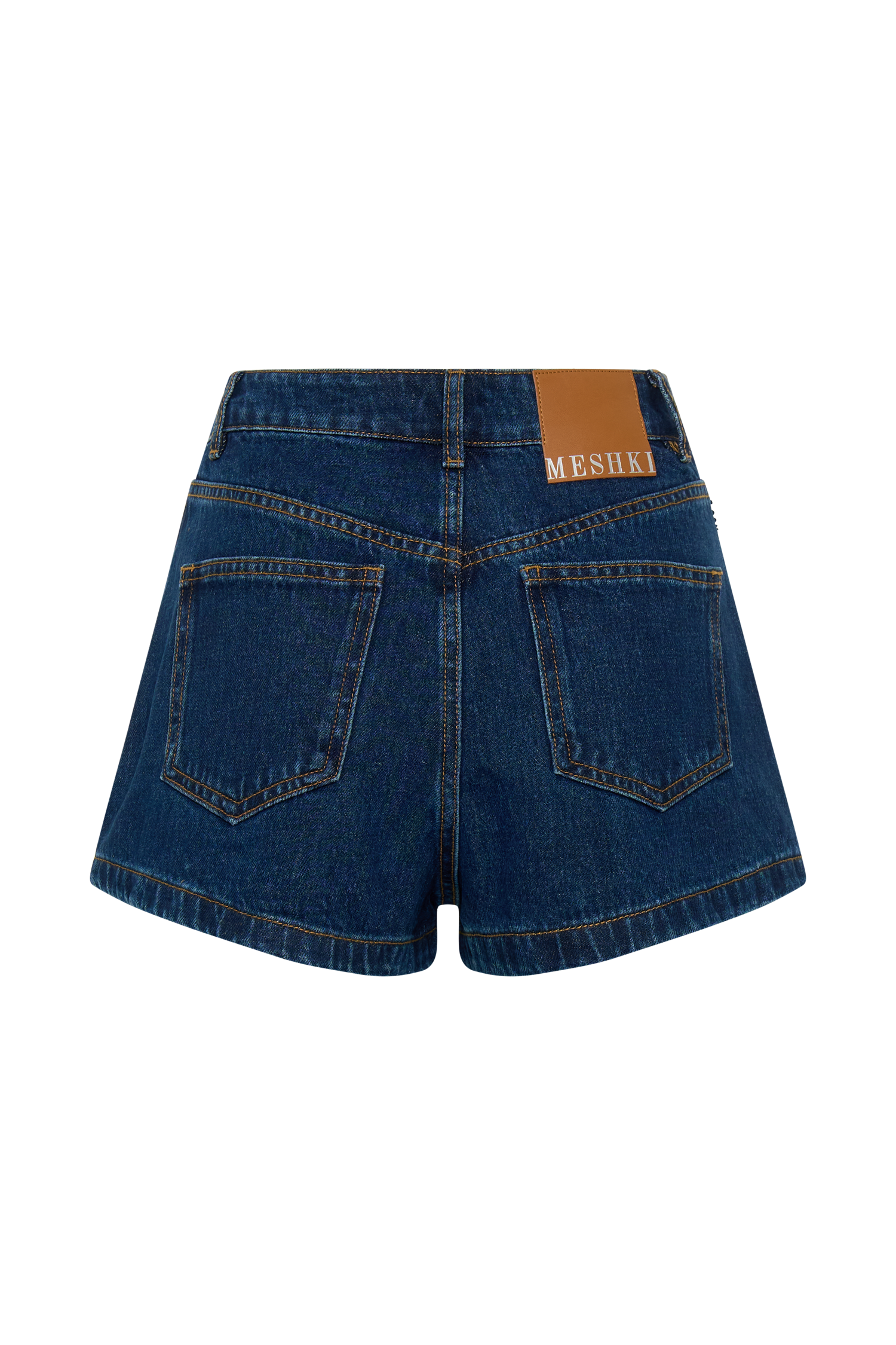 Dan Diamante Denim Shorts - Midnight Blue | MESHKI US Dan Diamante Denim Shorts - Midnight Blue | MESHKI US