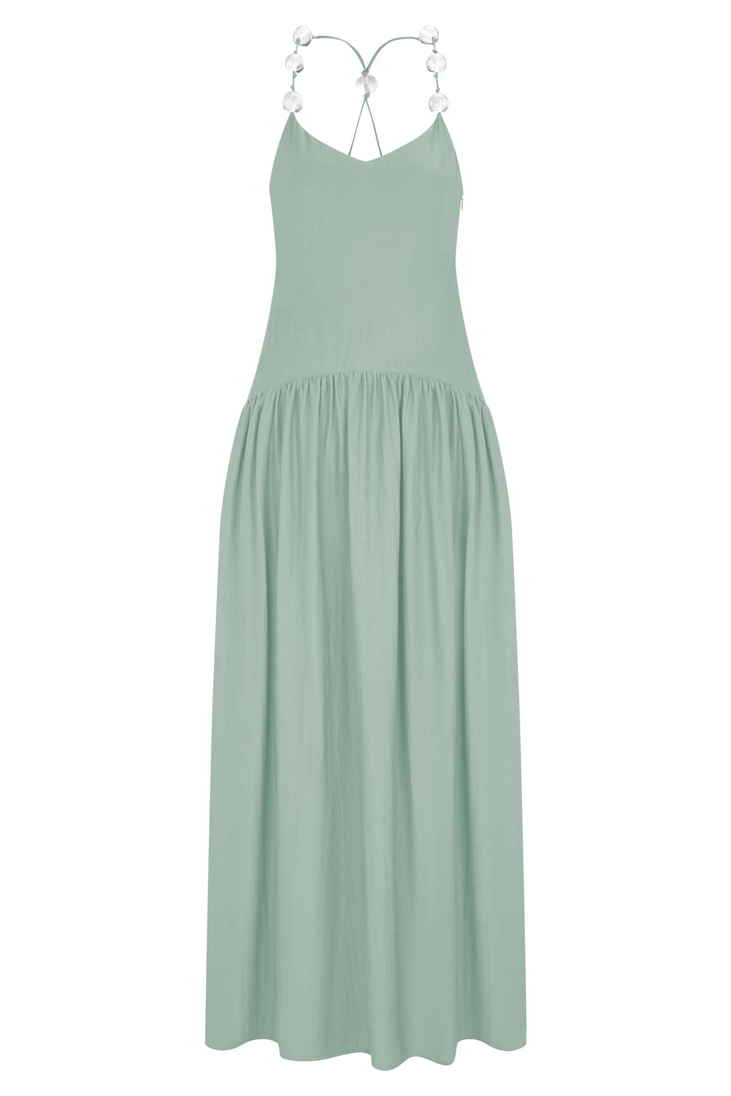 Darling Linen Maxi Dress - Sage #7