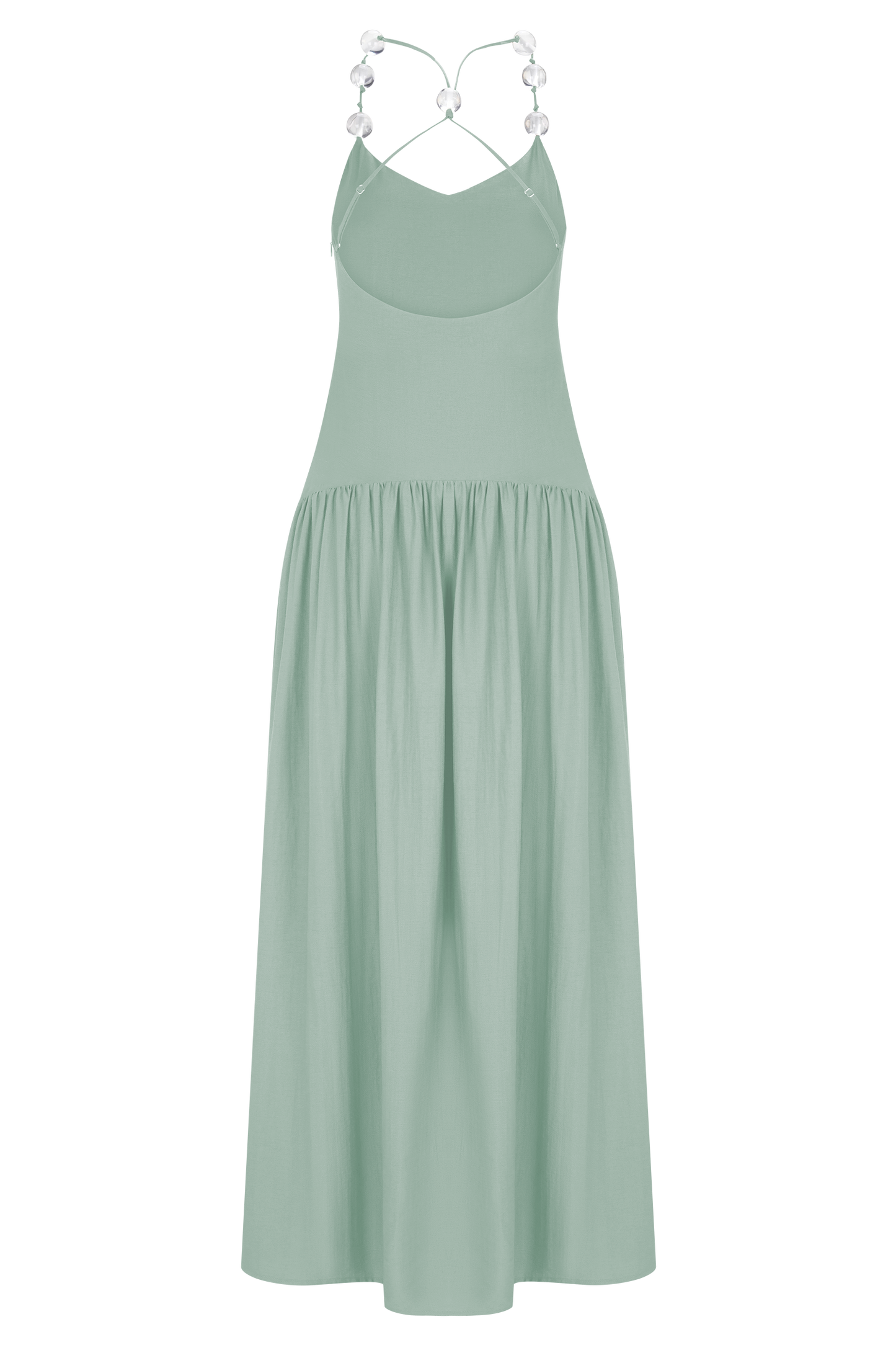 Darling Linen Maxi Dress - Sage
