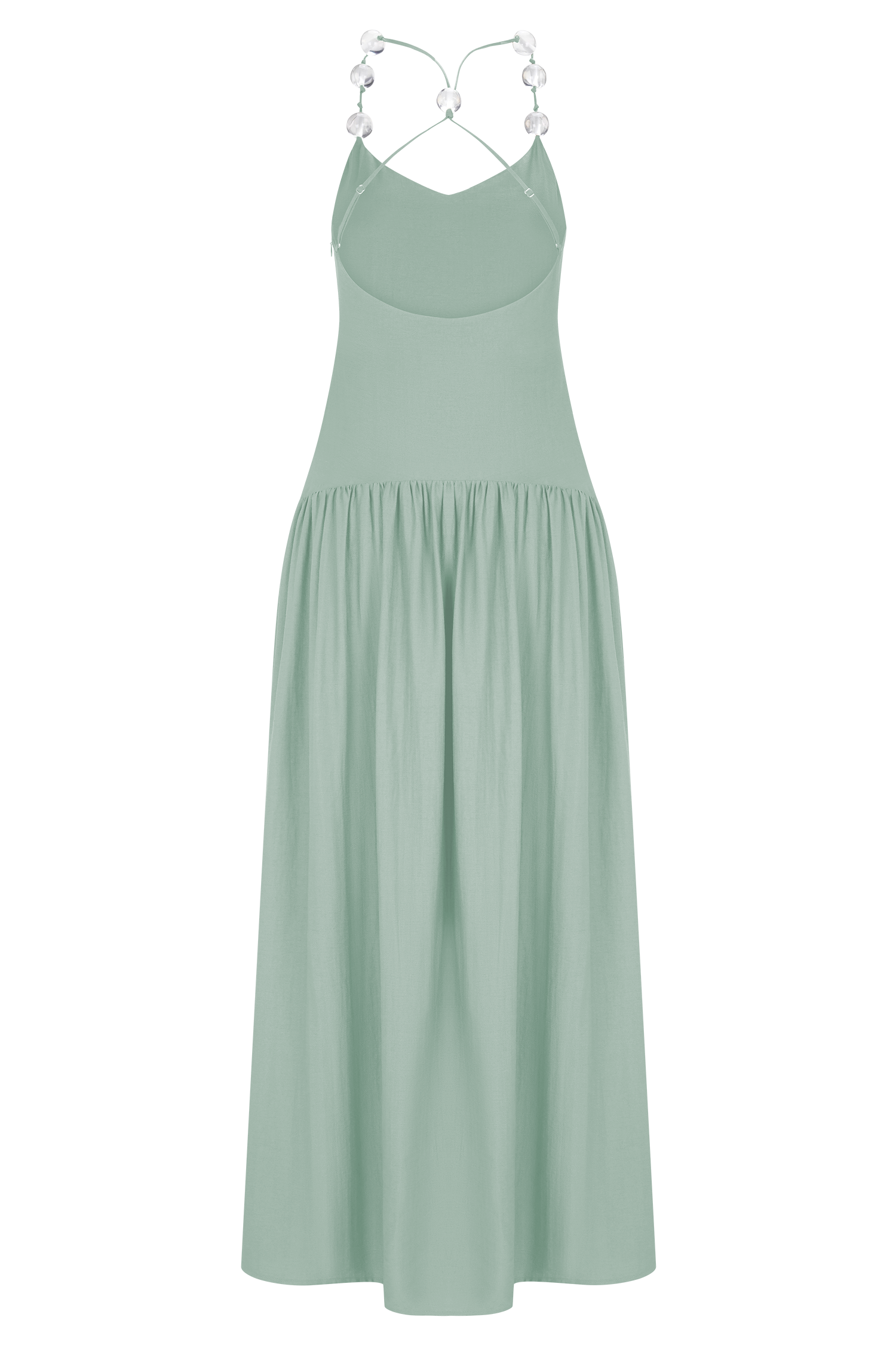 Darling Linen Maxi Dress - Sage #6