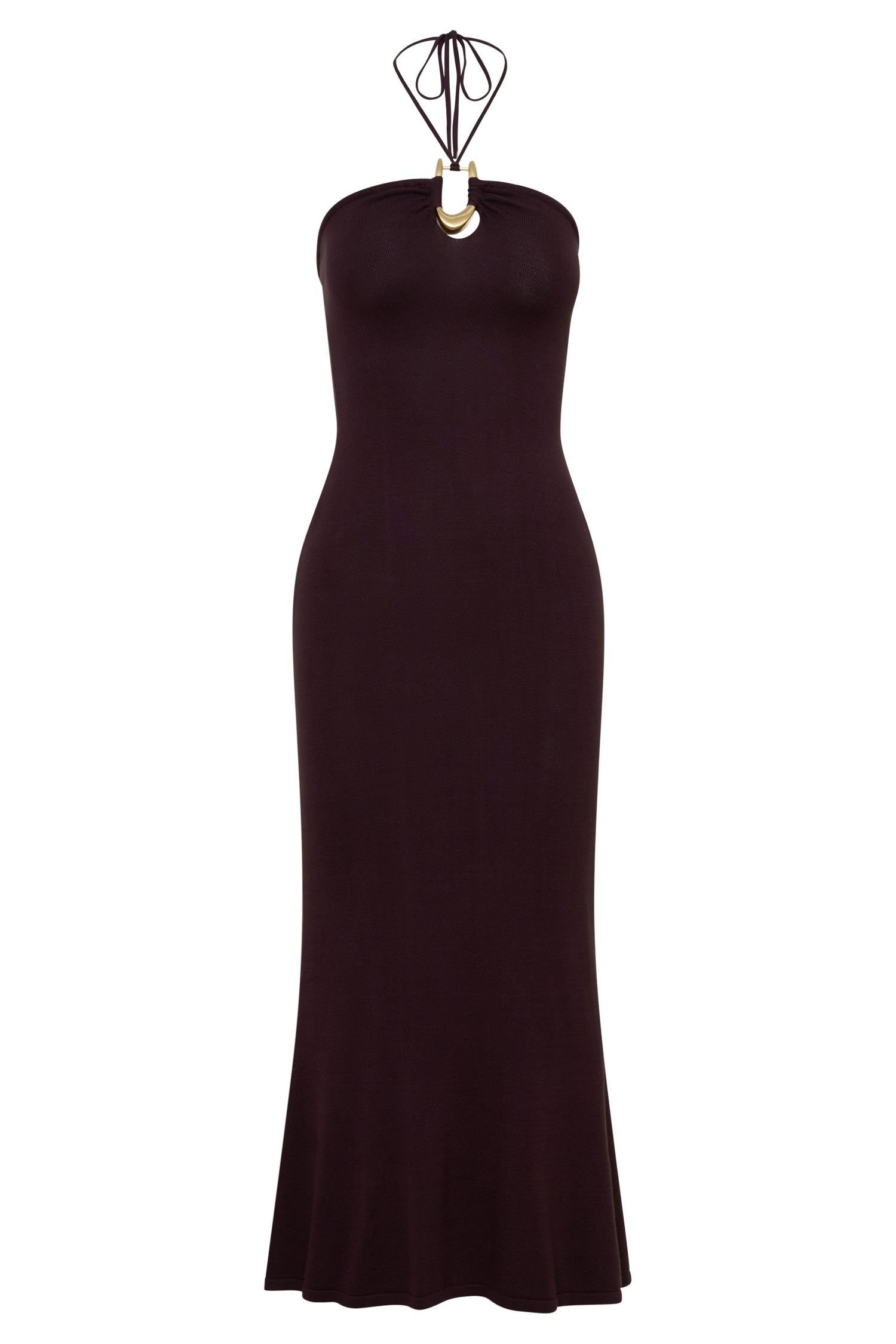 Dimitri Knit Midi Dress / Chocolate | MESHKI