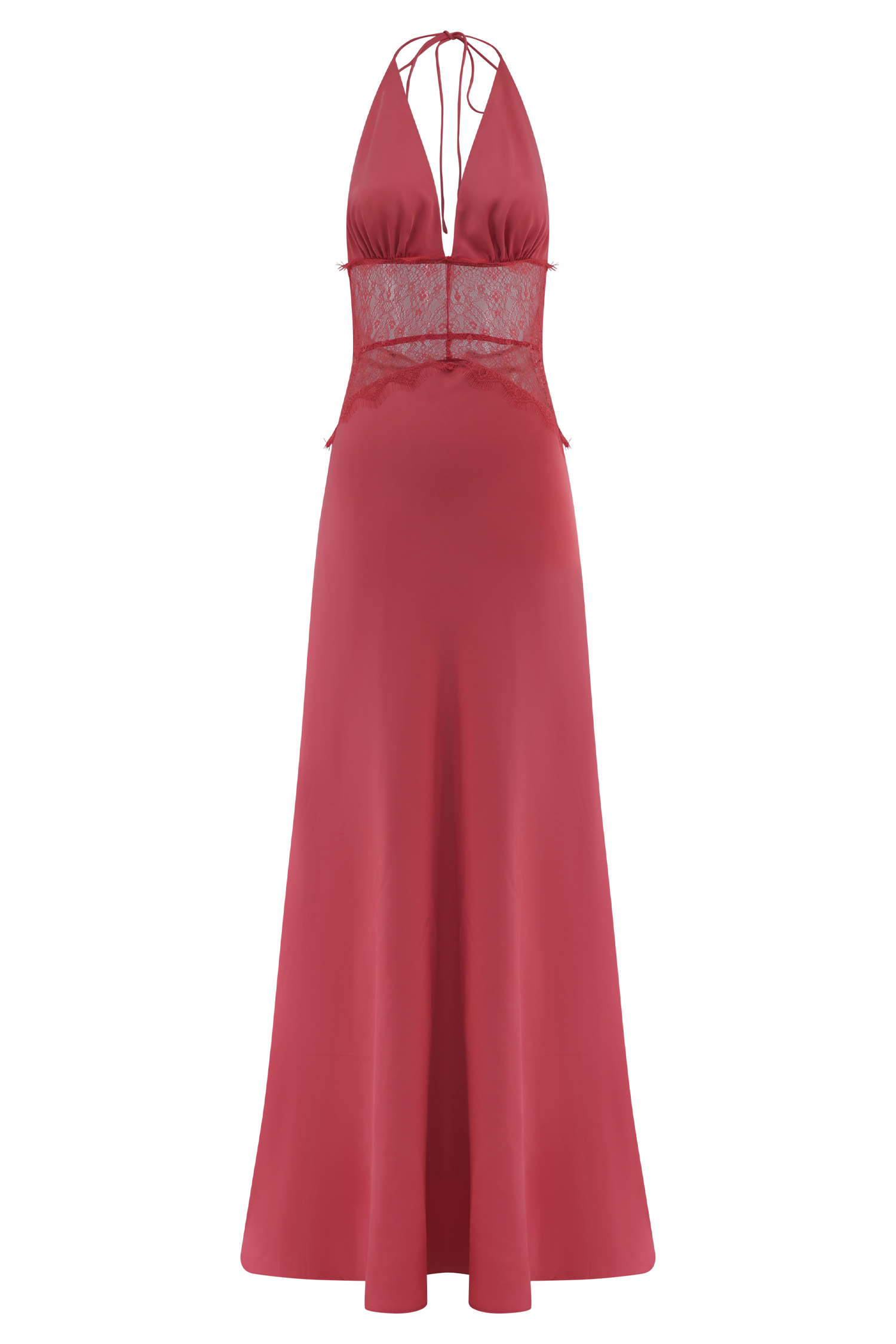Dinah Lace And Satin Maxi Dress - Blush Rose | MESHKI US Dinah Lace And Satin Maxi Dress - Blush Rose | MESHKI US
