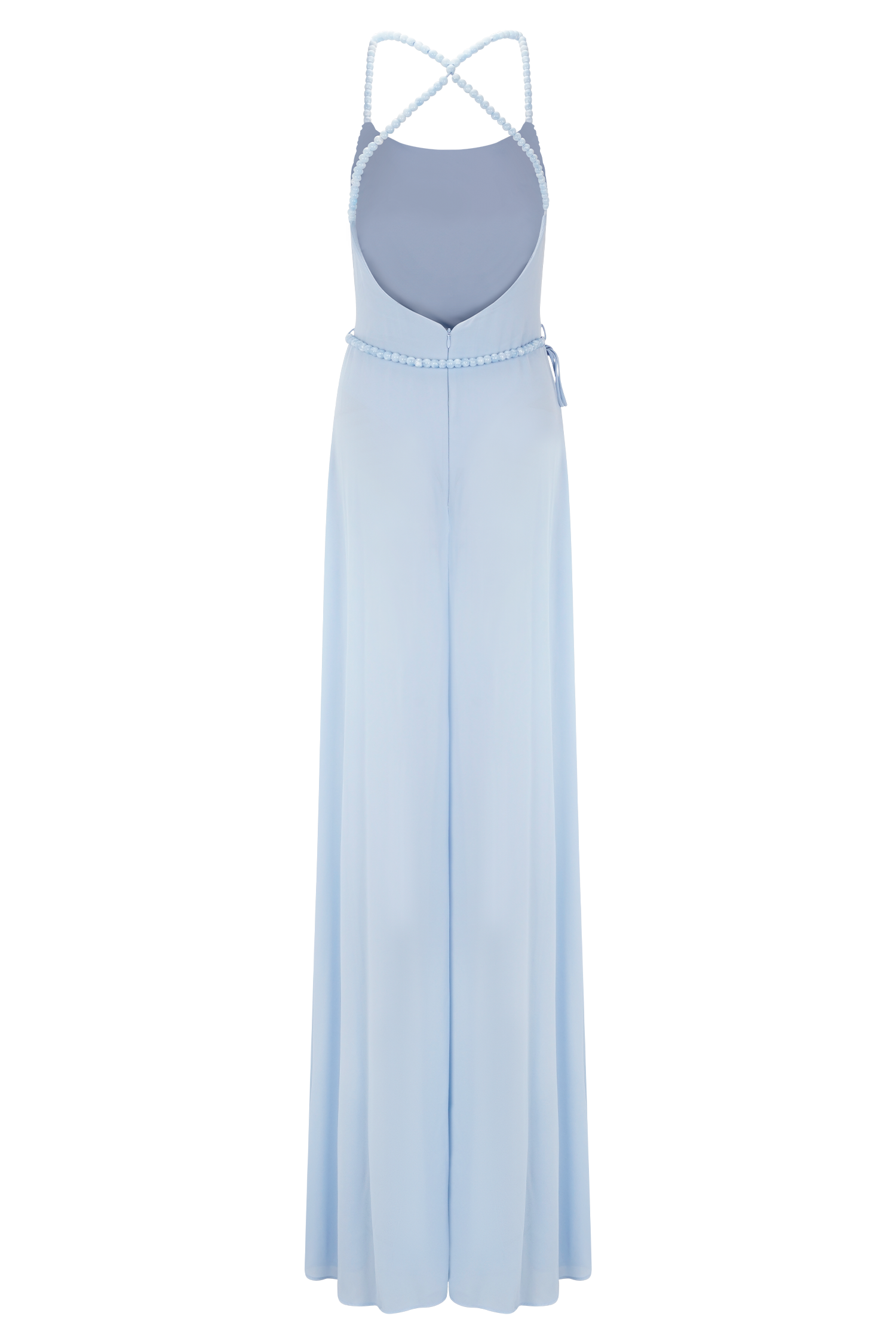 Elaine Chiffon Beaded Maxi Dress - Sky Blue | MESHKI US Elaine Chiffon Beaded Maxi Dress - Sky Blue | MESHKI US