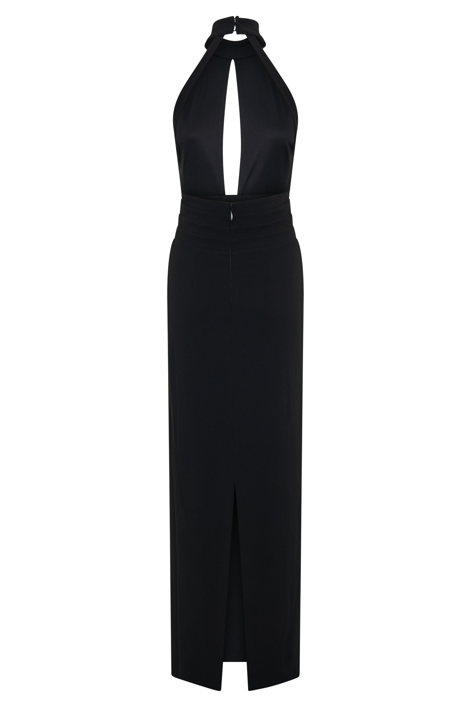 Elan Stretch Crepe Maxi Dress - Black Elan Stretch Crepe Maxi Dress - Black