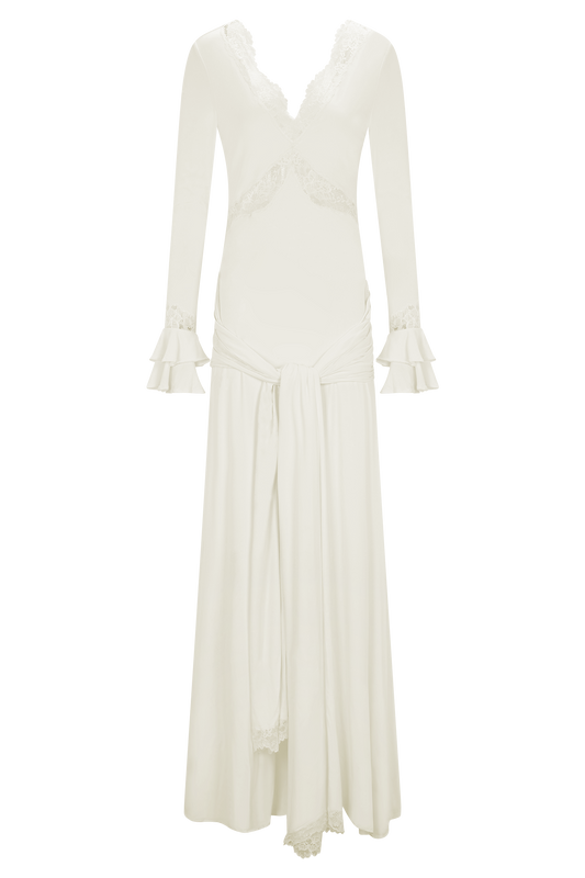 white long sleeve engagement party dress White Sequin Formal Prom Dress Long Sleeve,White Engagement Dress Y658 Simplepromdress