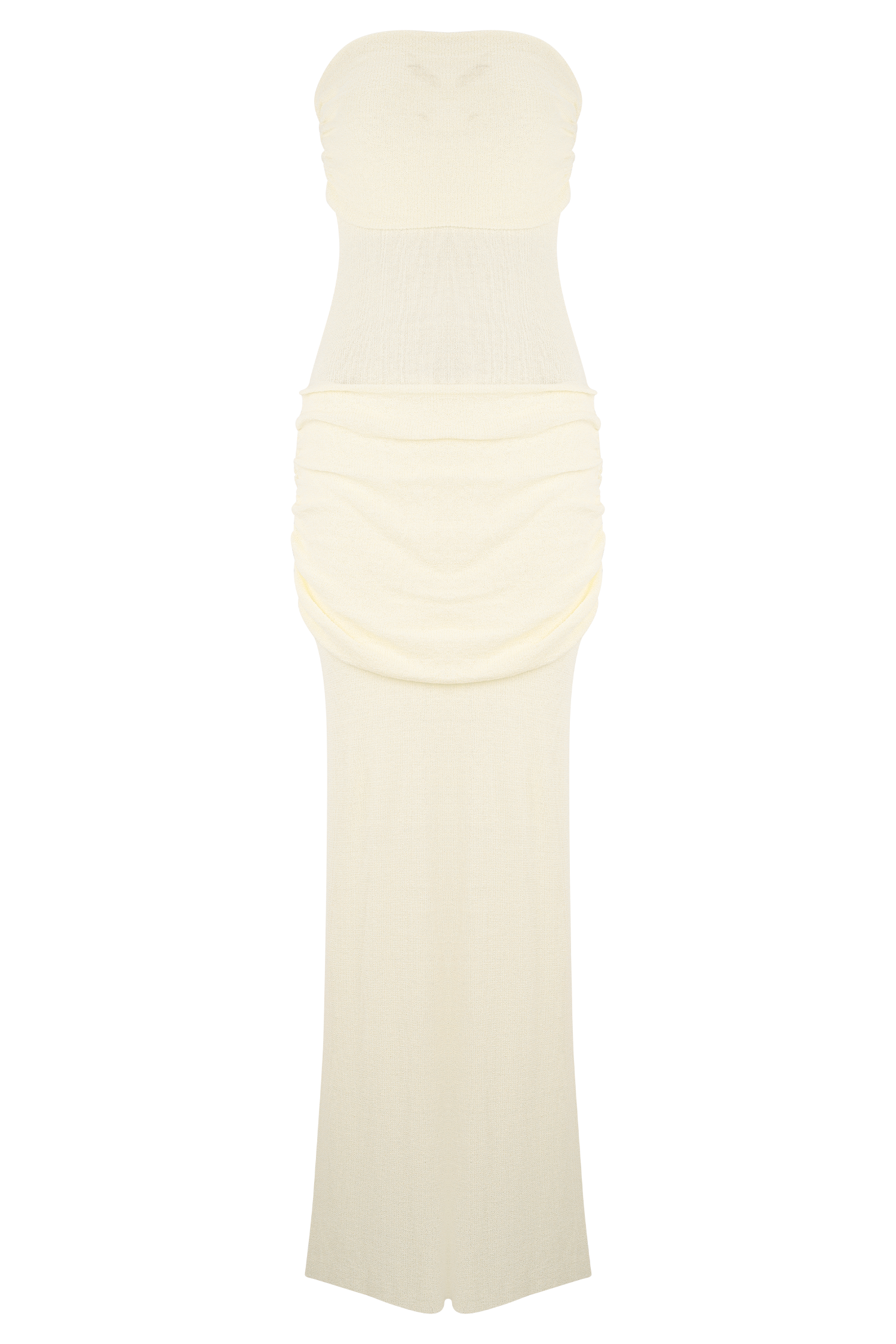 Elora Strapless Knit Maxi Dress - Ivory Elora Strapless Knit Maxi Dress - Ivory