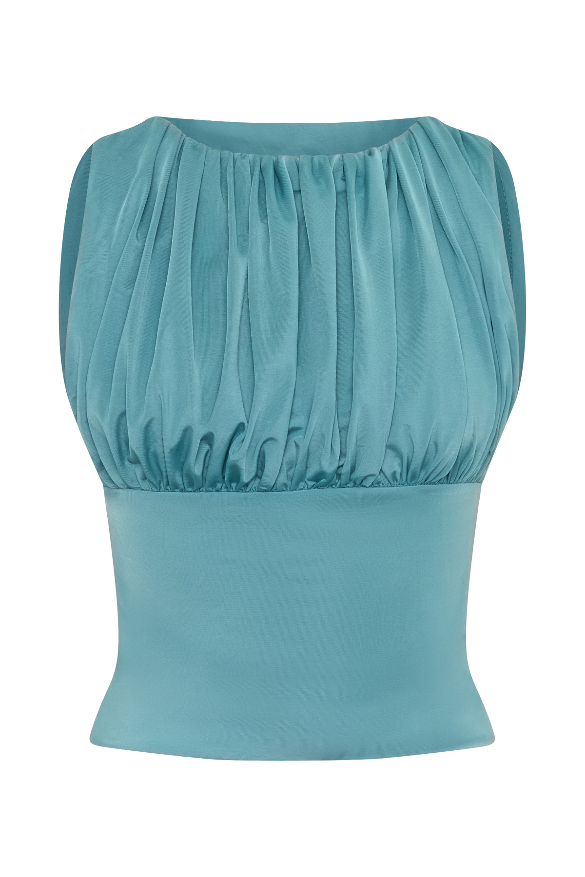 Erina Slinky Open Back Top - Teal #9