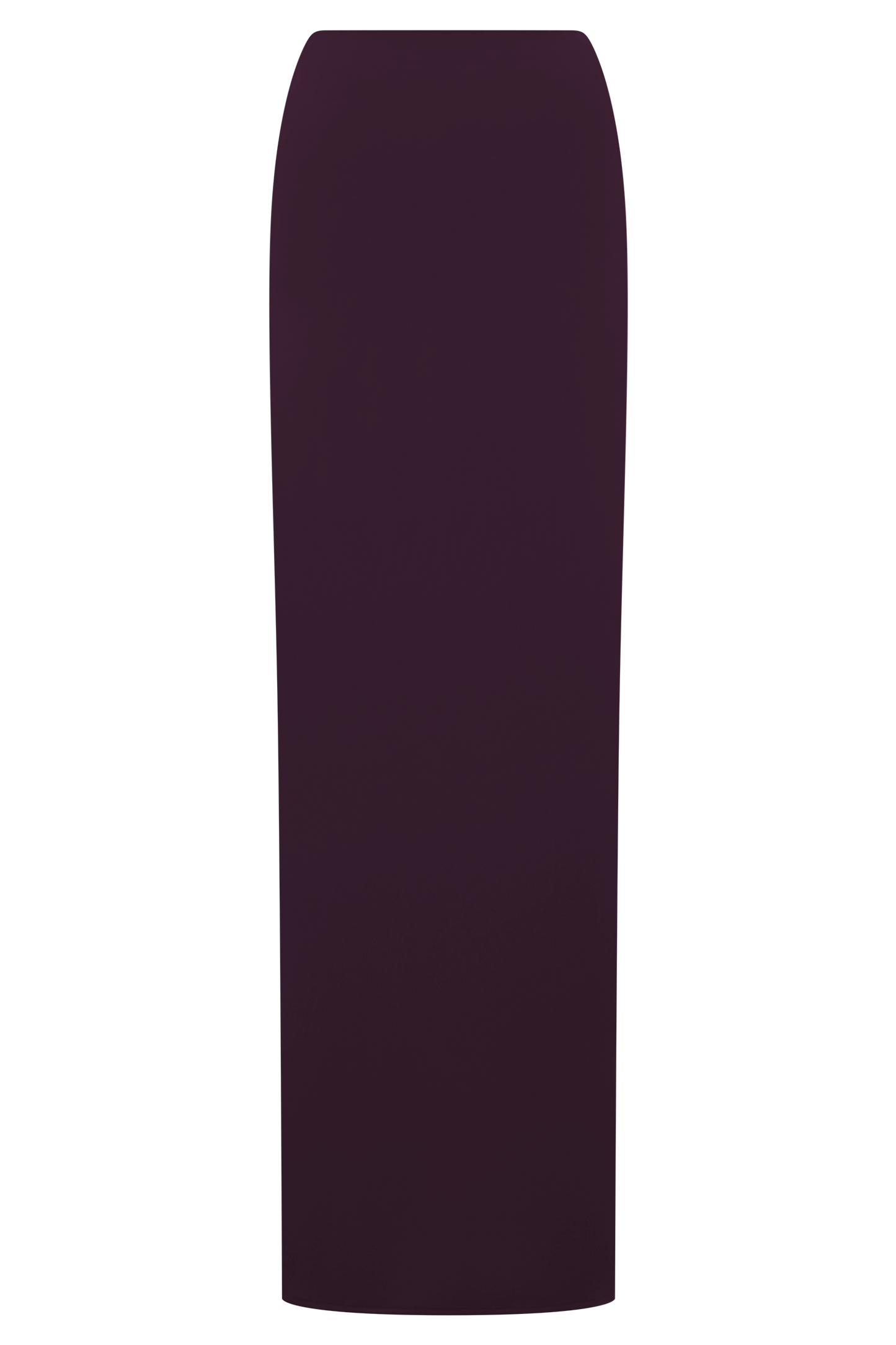 Erina Slinky Ruched Maxi Skirt With Hardware - Aubergine