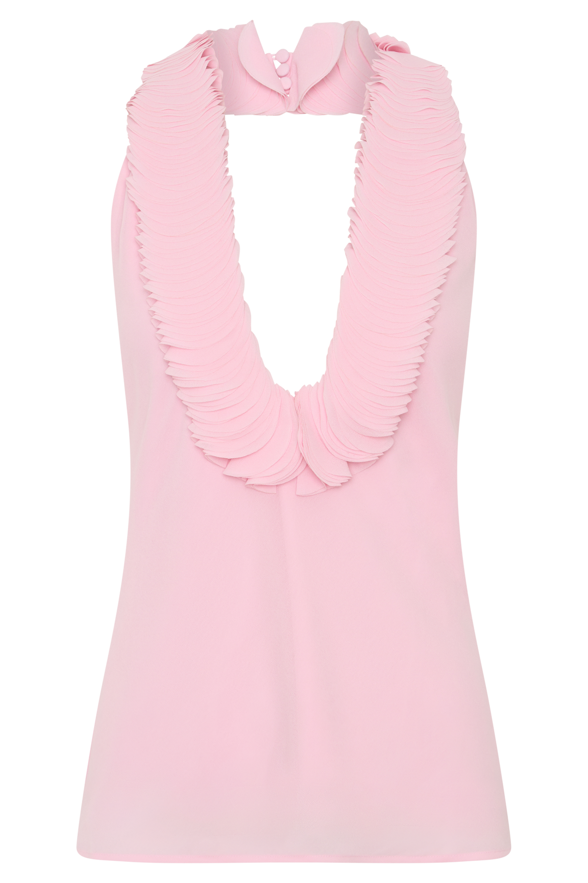 Floriane Chiffon Halter Top - Pink #8