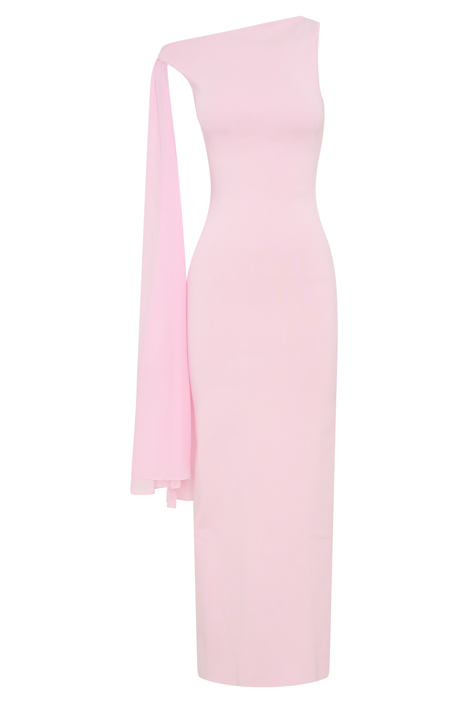 knee length dresses for ladies Bebe Women's Slim Midi Bandage Dress, Size XXL in Black Polyester main image 1