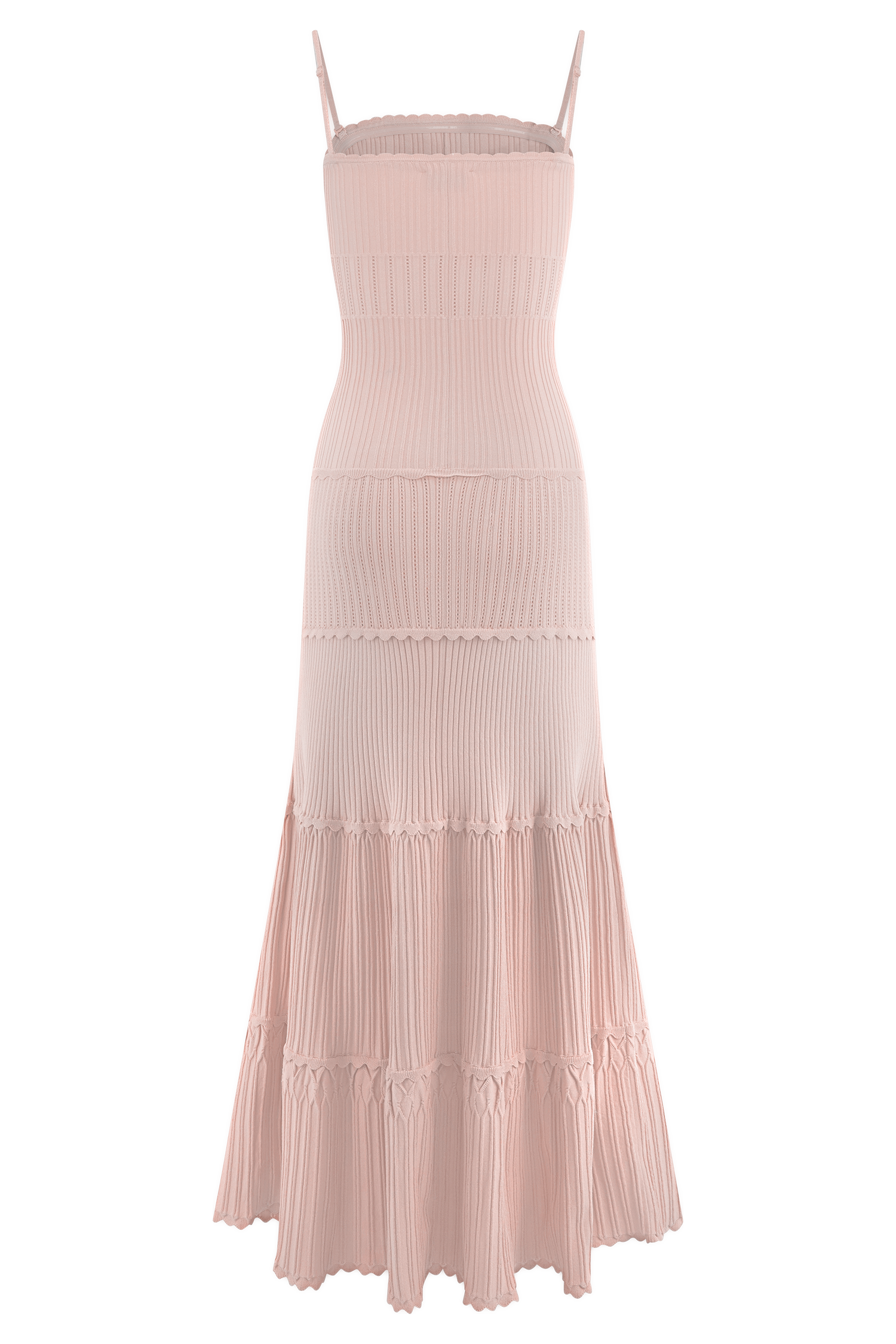 Finley Pointelle Knit Maxi Dress - Baby Pink | MESHKI US Finley Pointelle Knit Maxi Dress - Baby Pink | MESHKI US