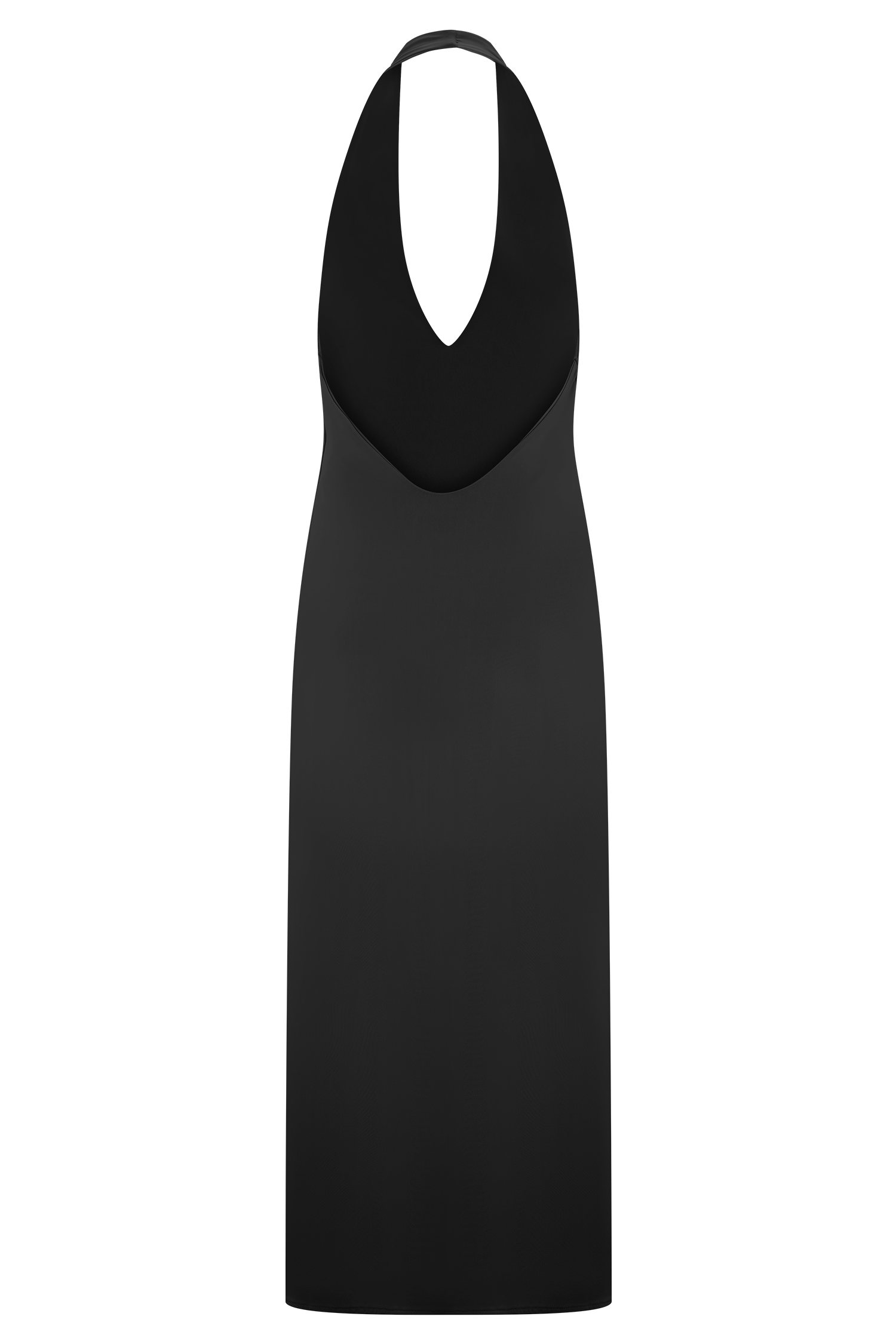 Genie Slinky Halter Midi Dress - Black #6