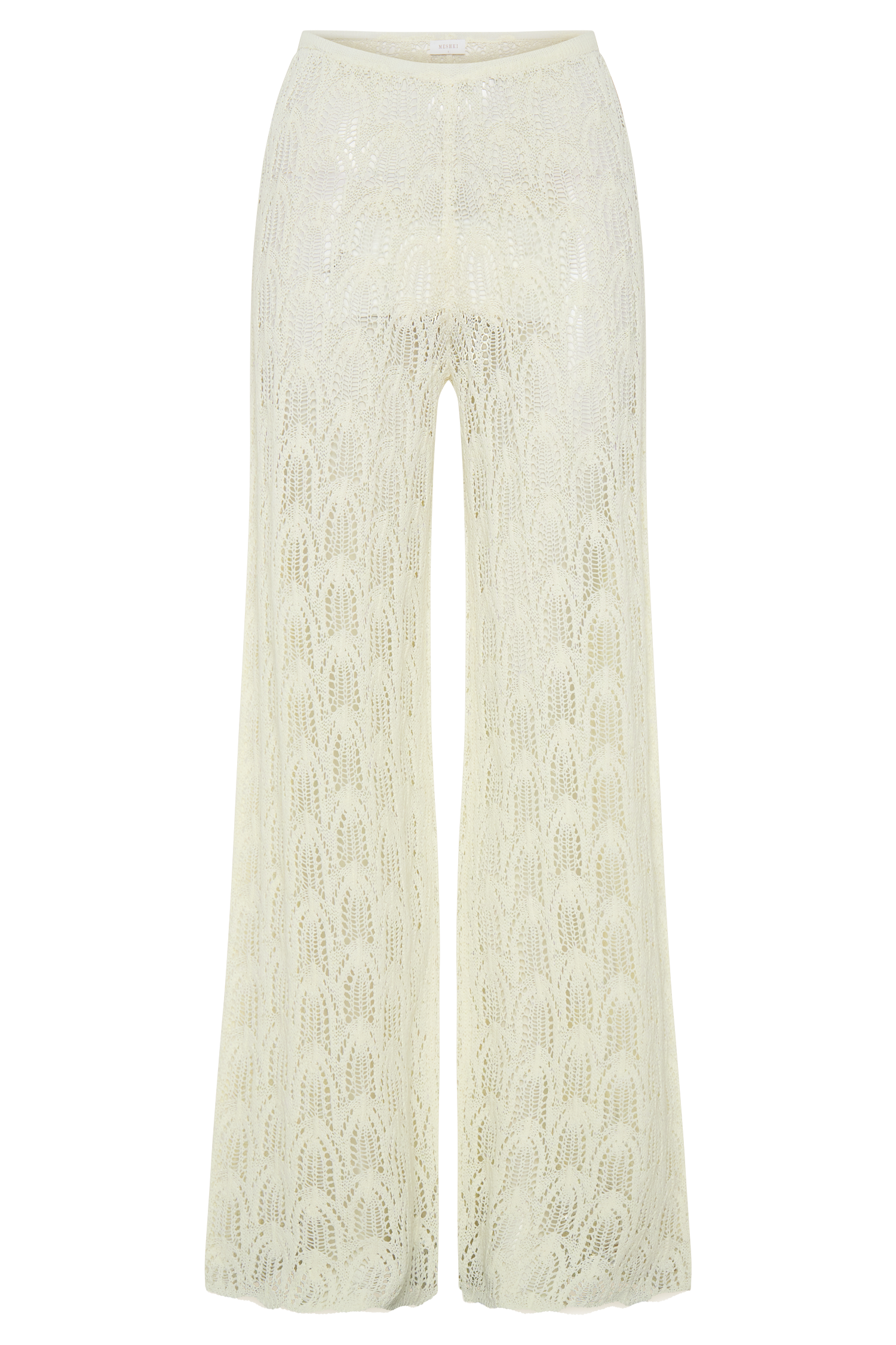 Glinda Crochet Pants - Ivory | MESHKI US Glinda Crochet Pants - Ivory | MESHKI US