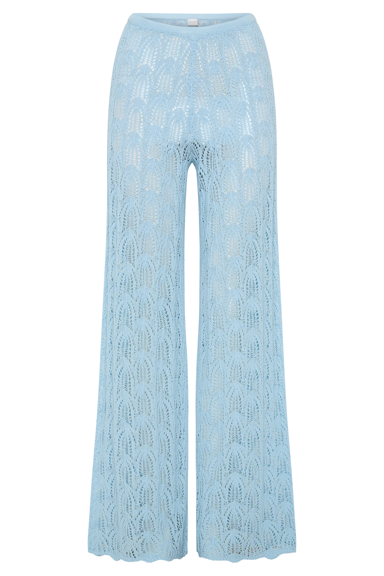 パンツ igusa 193 Star dot lace pants (sky blue) Glinda Crochet Pants - Light Blue | MESHKI US