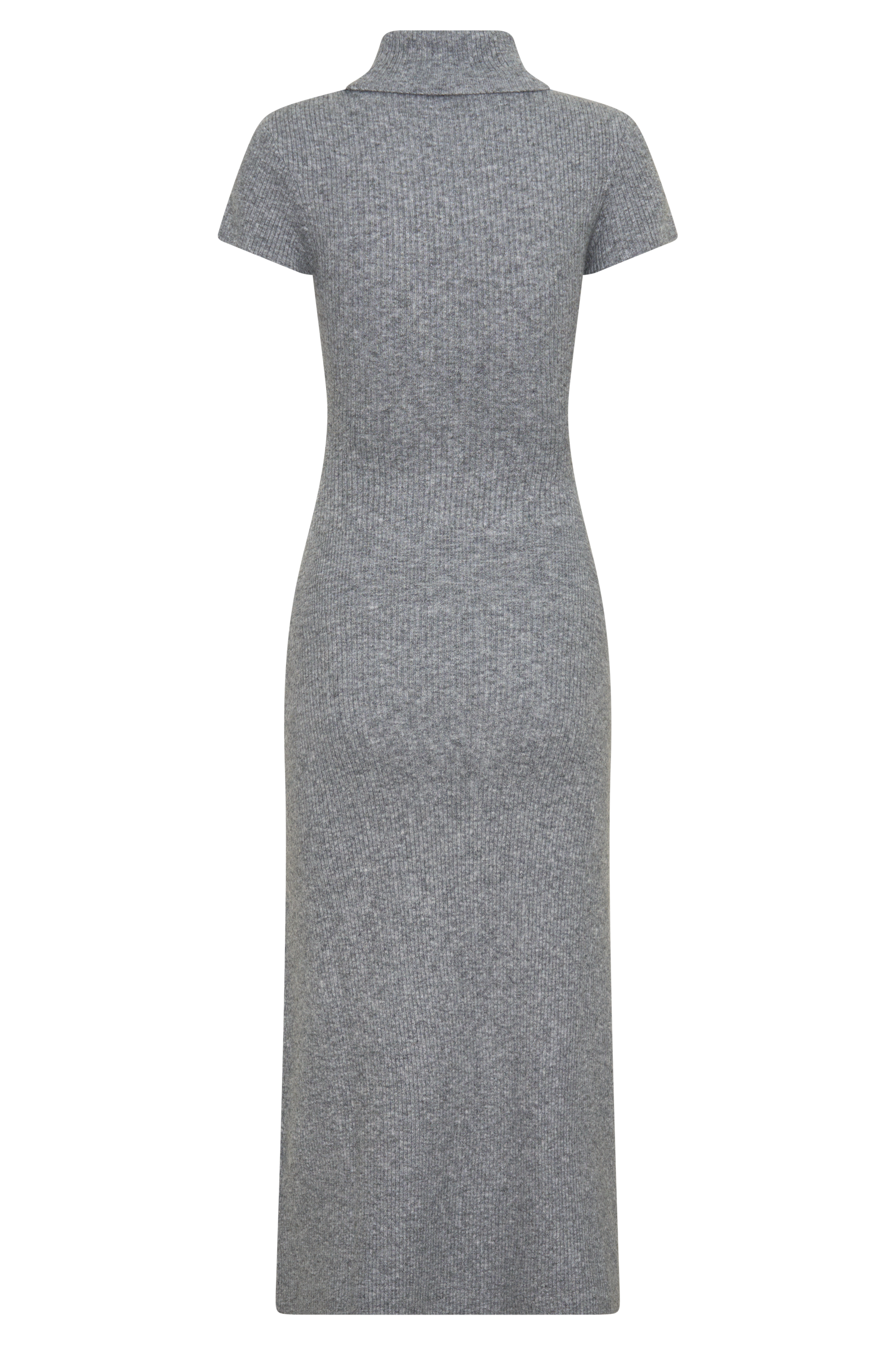 Goldie High Neck Knit Midi Dress - Grey Marle #2