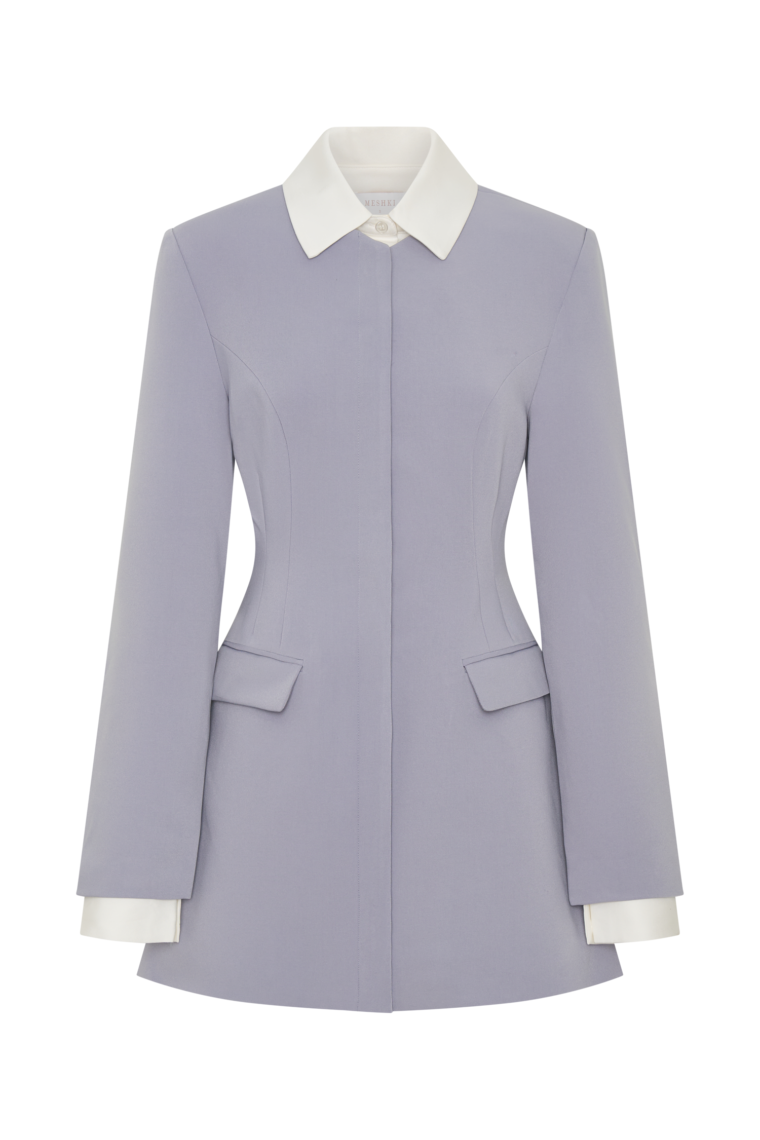 womens grey suit dress Gretchen Suiting Mini Dress - Grey