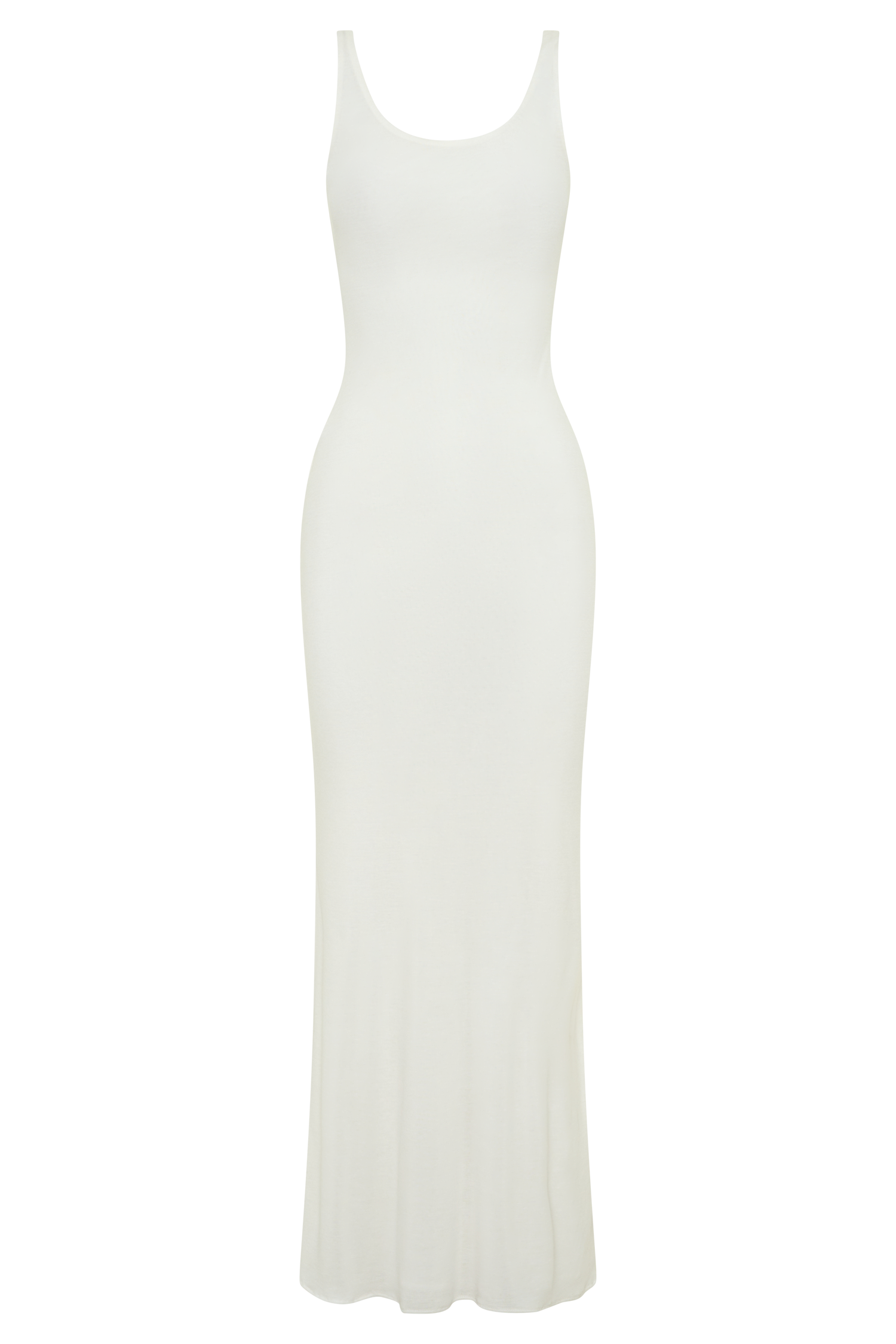 Gwenaelle Scoop Neck Jersey Maxi Dress - White Gwenaelle Scoop Neck Jersey Maxi Dress - White