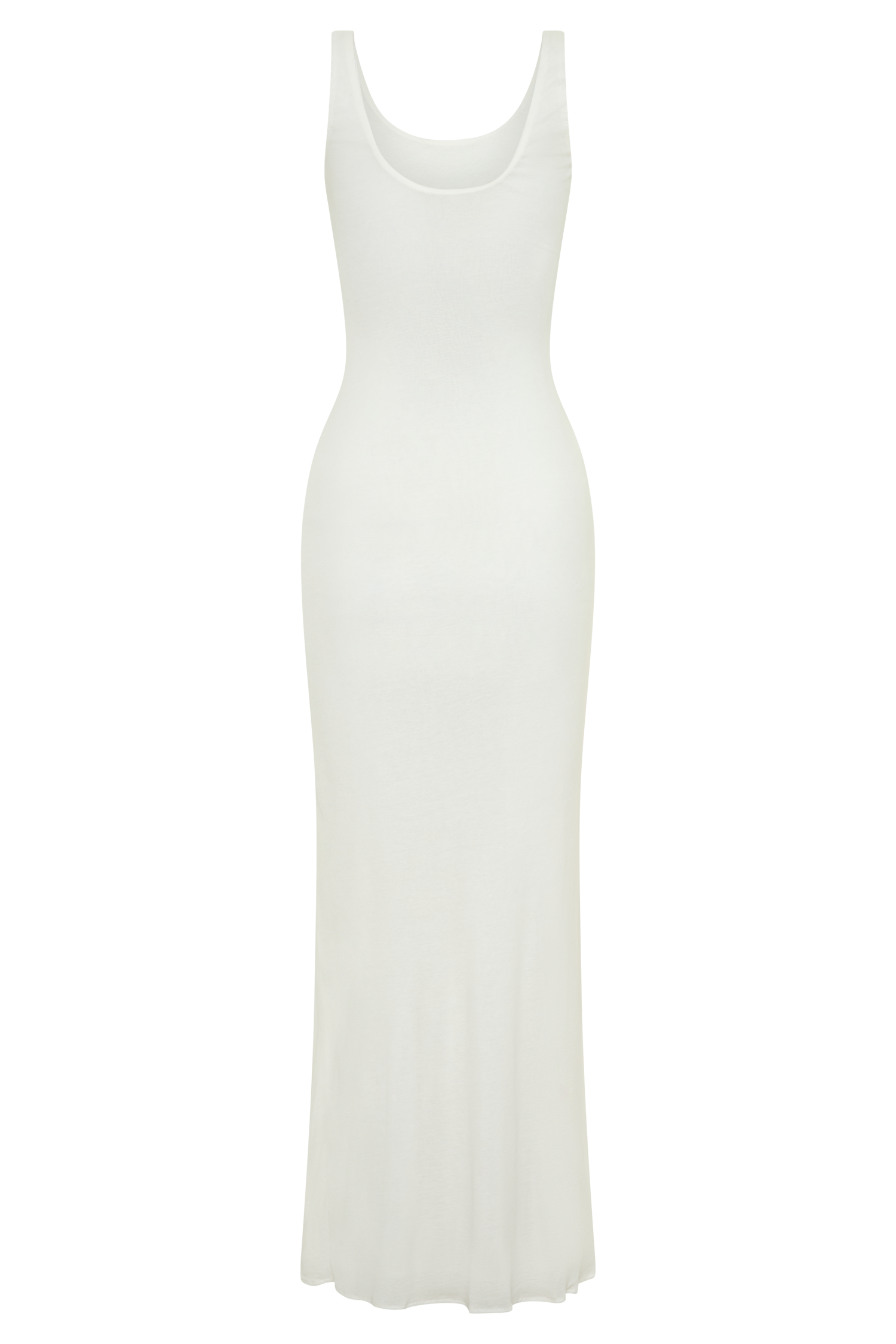 Gwenaelle Scoop Neck Jersey Maxi Dress / White | MESHKI