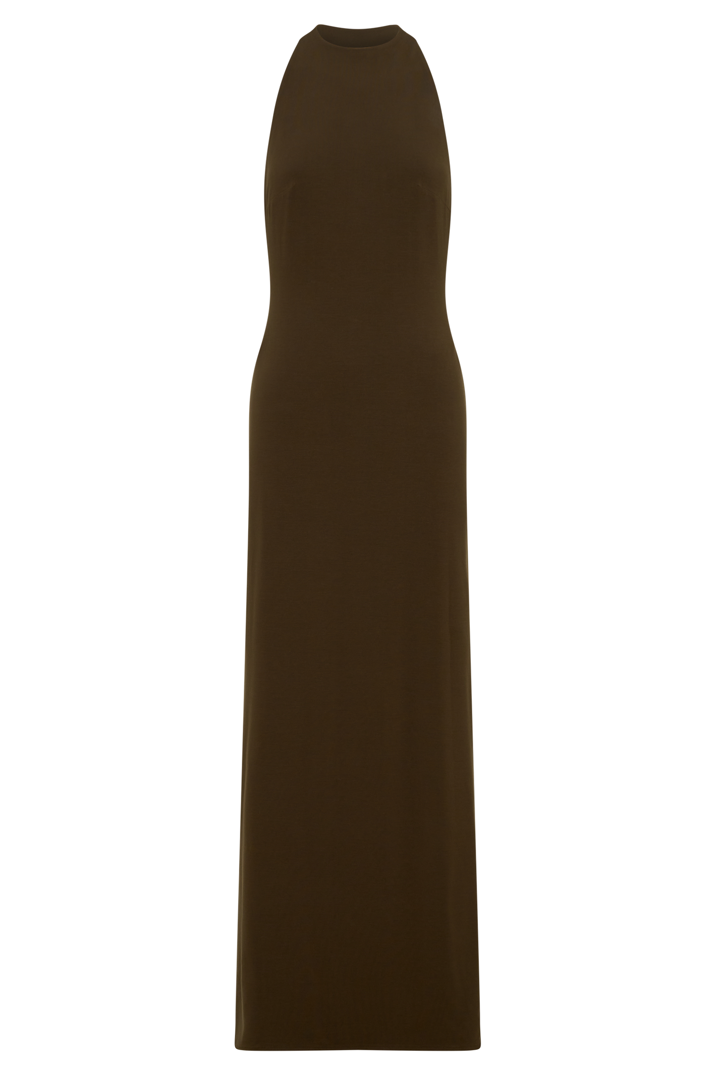 Halley Back T-Strap Maxi Dress - Chocolate
