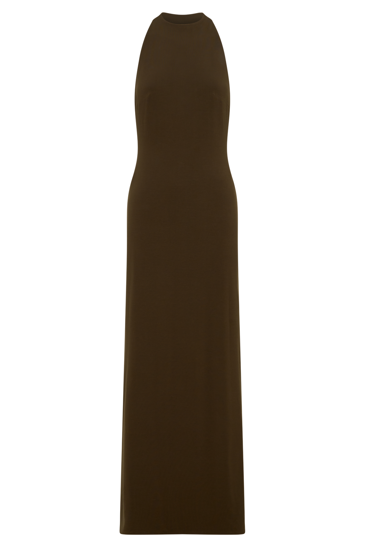 Halley Back T-Strap Maxi Dress - Chocolate #9